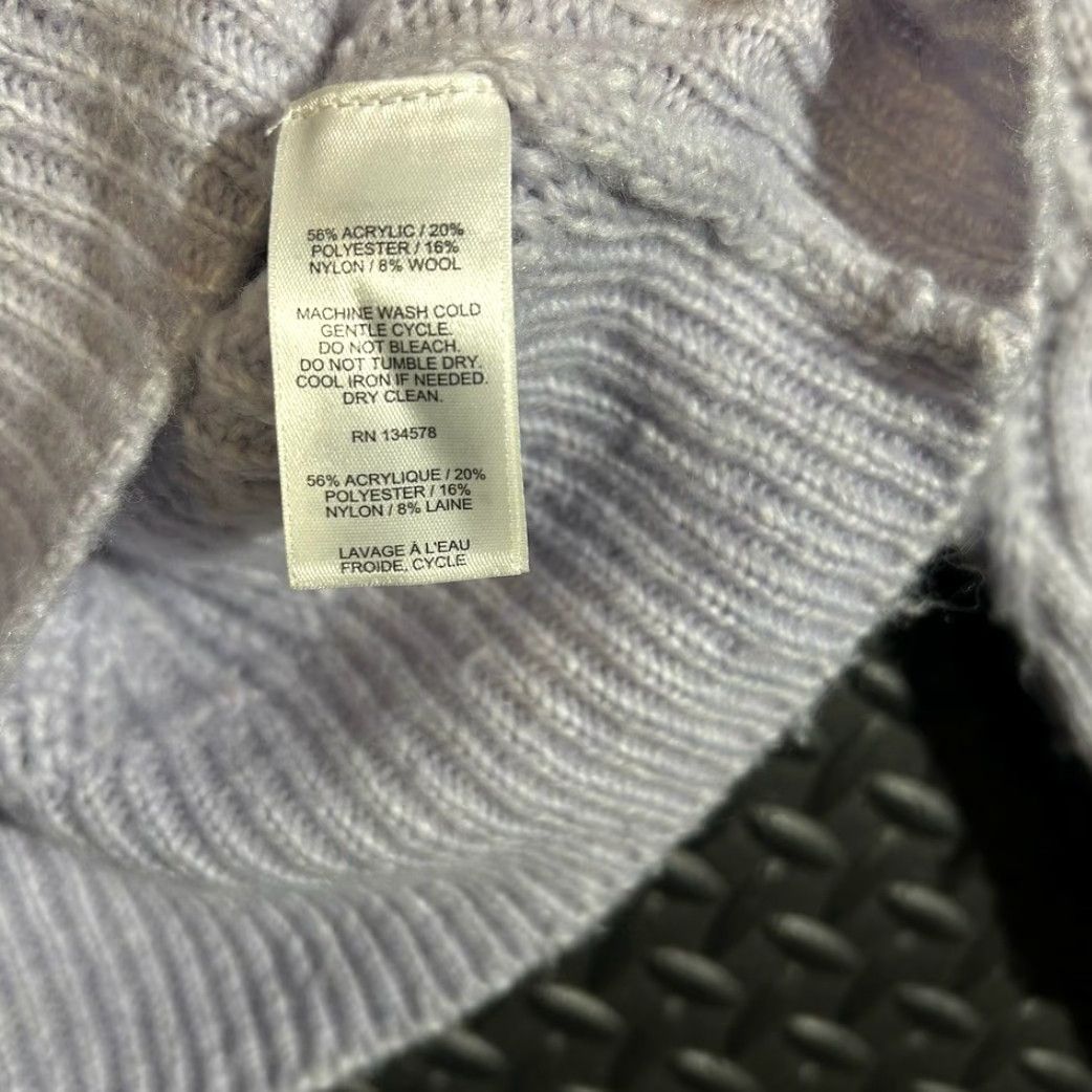 Vineyard Vines Vineyard Vines Gray Cable Knit Turtleneck Pullover Sweater Women's Size Medium Size M / US 6-8 / IT 42-44 - 4 Thumbnail