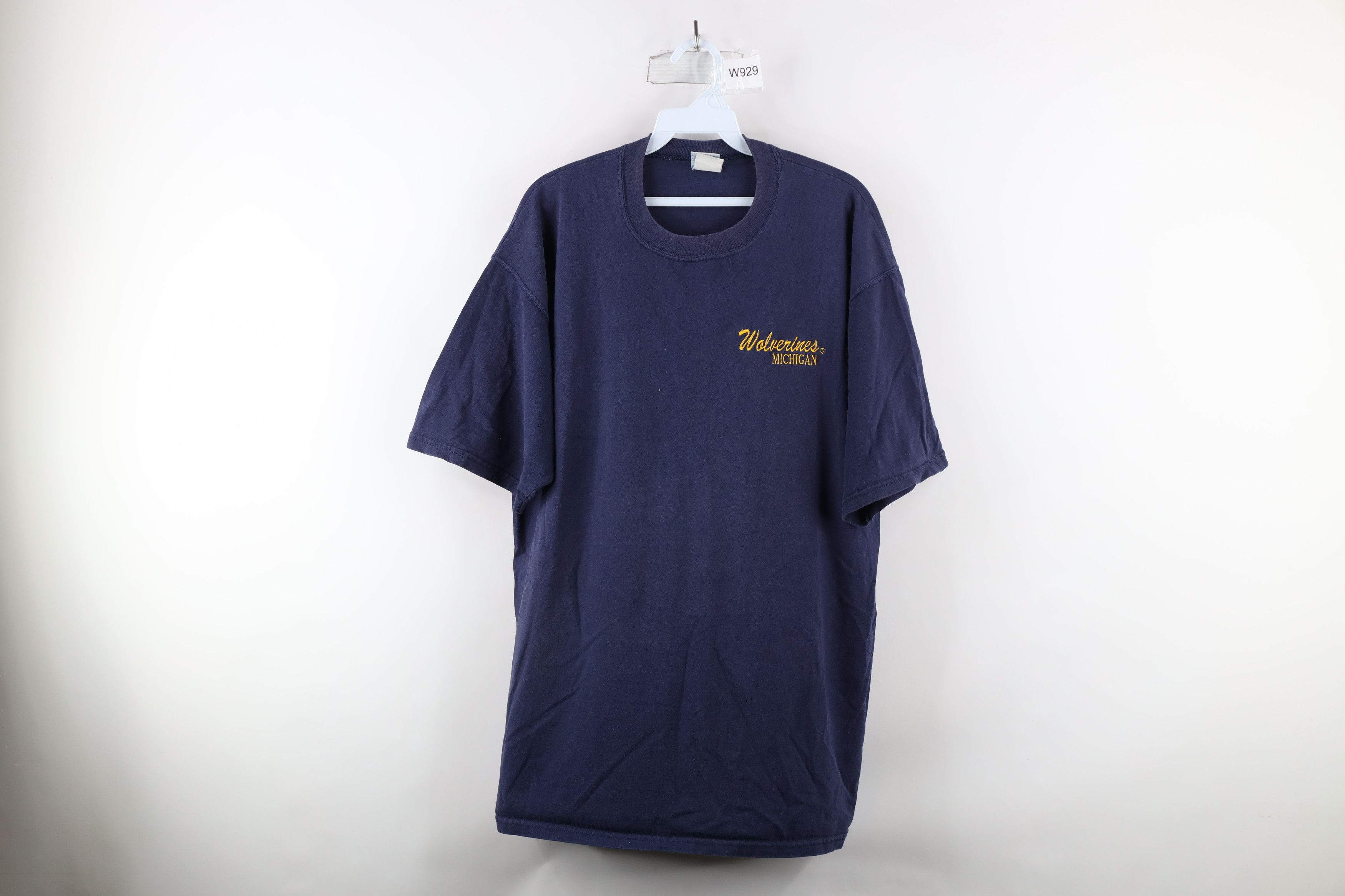 Vintage Vintage 90s The Game University of Michigan T-Shirt Blue Size US XL / EU 56 / 4 - 1 Thumbnail