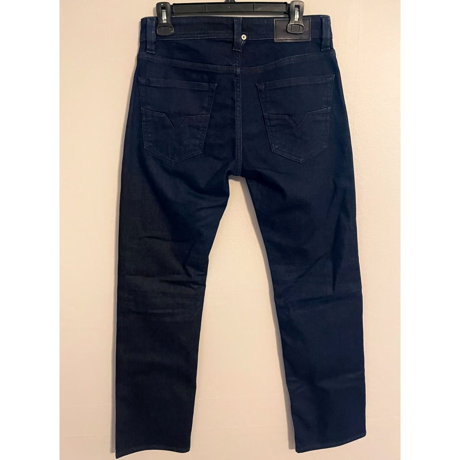 Diesel Diesel Larkee C84ZC Regular Straight Button Fly Denim Jeans - Men's 29x32 Blue Classic Cotton Blend Medium Fabric Wash Size US 31 - 4 Thumbnail