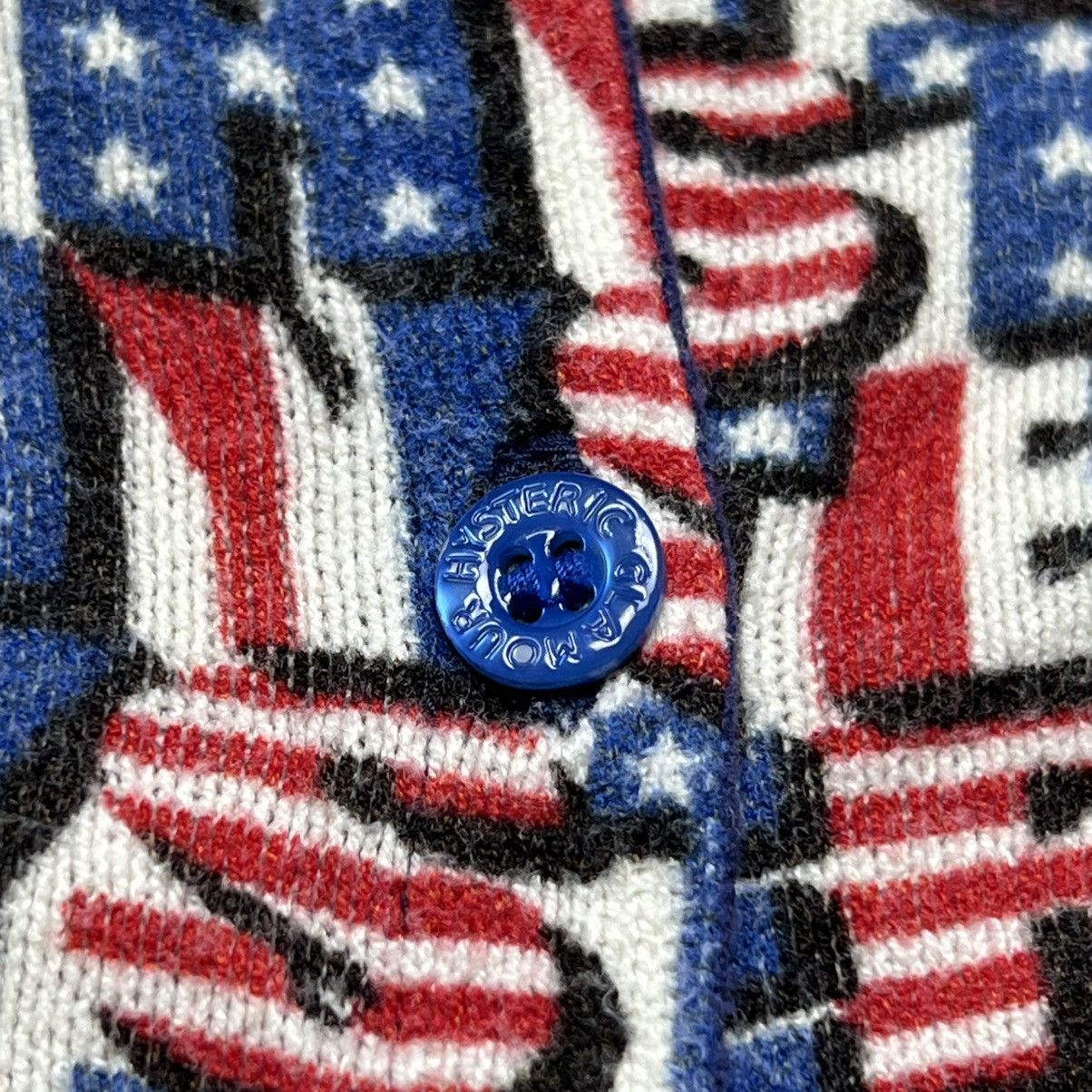 Hysteric Glamour Hysteric Glamour - American Flag Hysteric Script Cardigan Size ONE SIZE - 9 Thumbnail