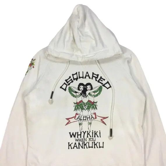 Dsquared2 DSQUARED2 ITALY Whykiki When You Kankuku Aloha Hoodie Size M / US 6-8 / IT 42-44 - 2 Thumbnail