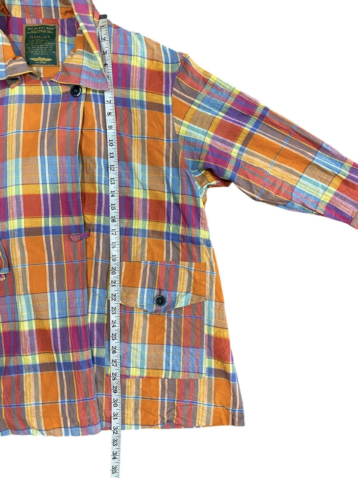 Japanese Brand Rare FIFTH STREET indies Madras Cardigan Size US XXL / EU 58 / 5 - 15 Thumbnail