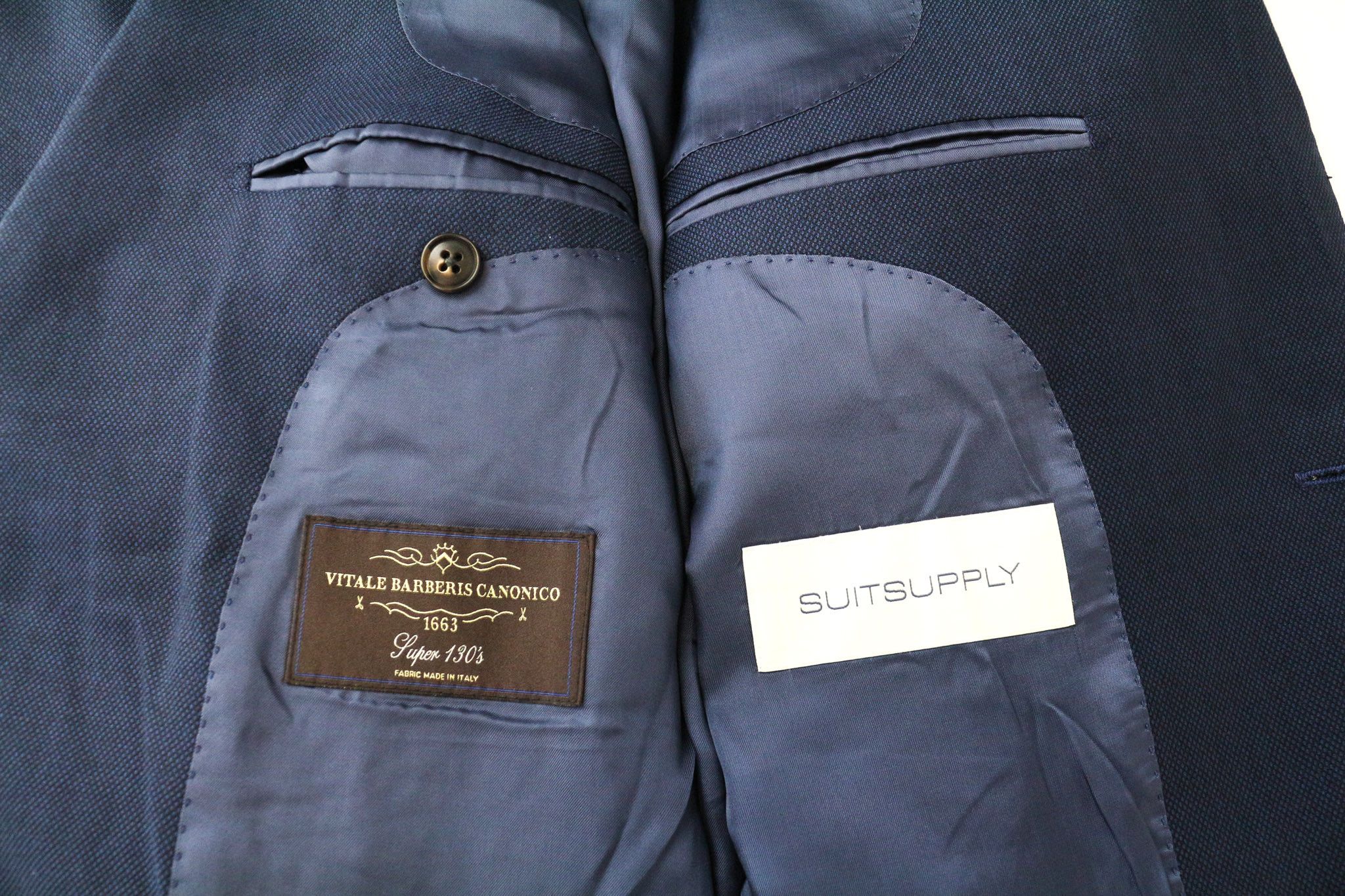 Suitsupply LA SPALLA UK42R Blue Pure Wool 2 Piece Suit 78886 Size 42R - 7 Thumbnail