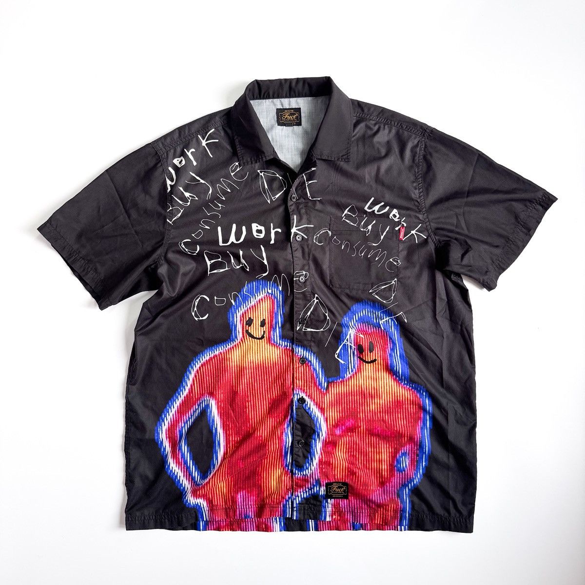 FUCT Work Buy Consume Die Aloha Shirt Size US L / EU 52-54 / 3 - 2 Thumbnail