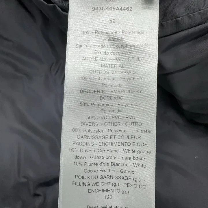 Dior Dior Dior Gray Logo Print Long Sleeve Puffer Jacket 0079-2 Size US L / EU 52-54 / 3 - 5 Thumbnail