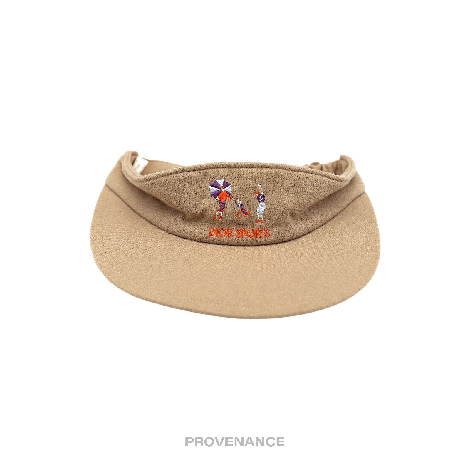 Dior 🔴 Dior Sports Golf Embroidered Visor - Sand Size ONE SIZE - 3 Thumbnail