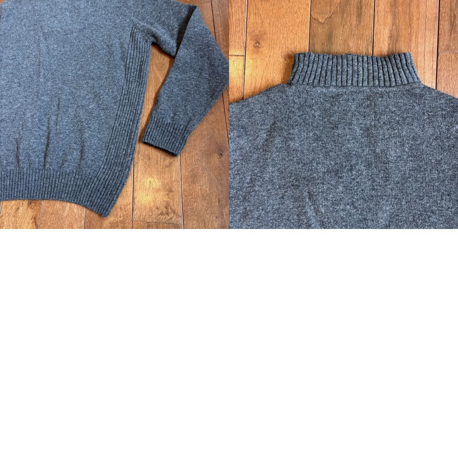 Barbour Barbour Nelson Essential 1/2 Zip Sweater Storm Grey 100% Wool sz L Mens Size US L / EU 52-54 / 3 - 9 Thumbnail