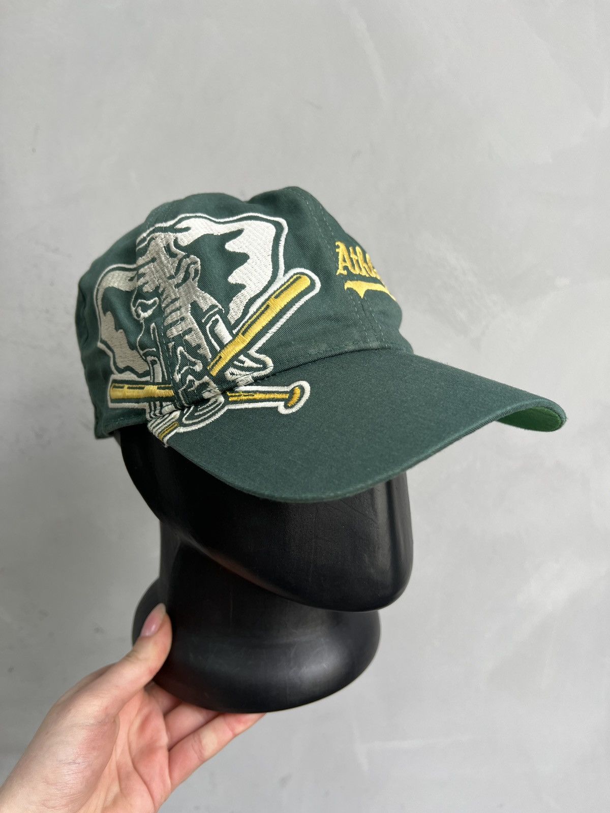 thisisneverthat Vintage 90s big log MLB Oakland Athletics cap y2k Size ONE SIZE - 2 Thumbnail