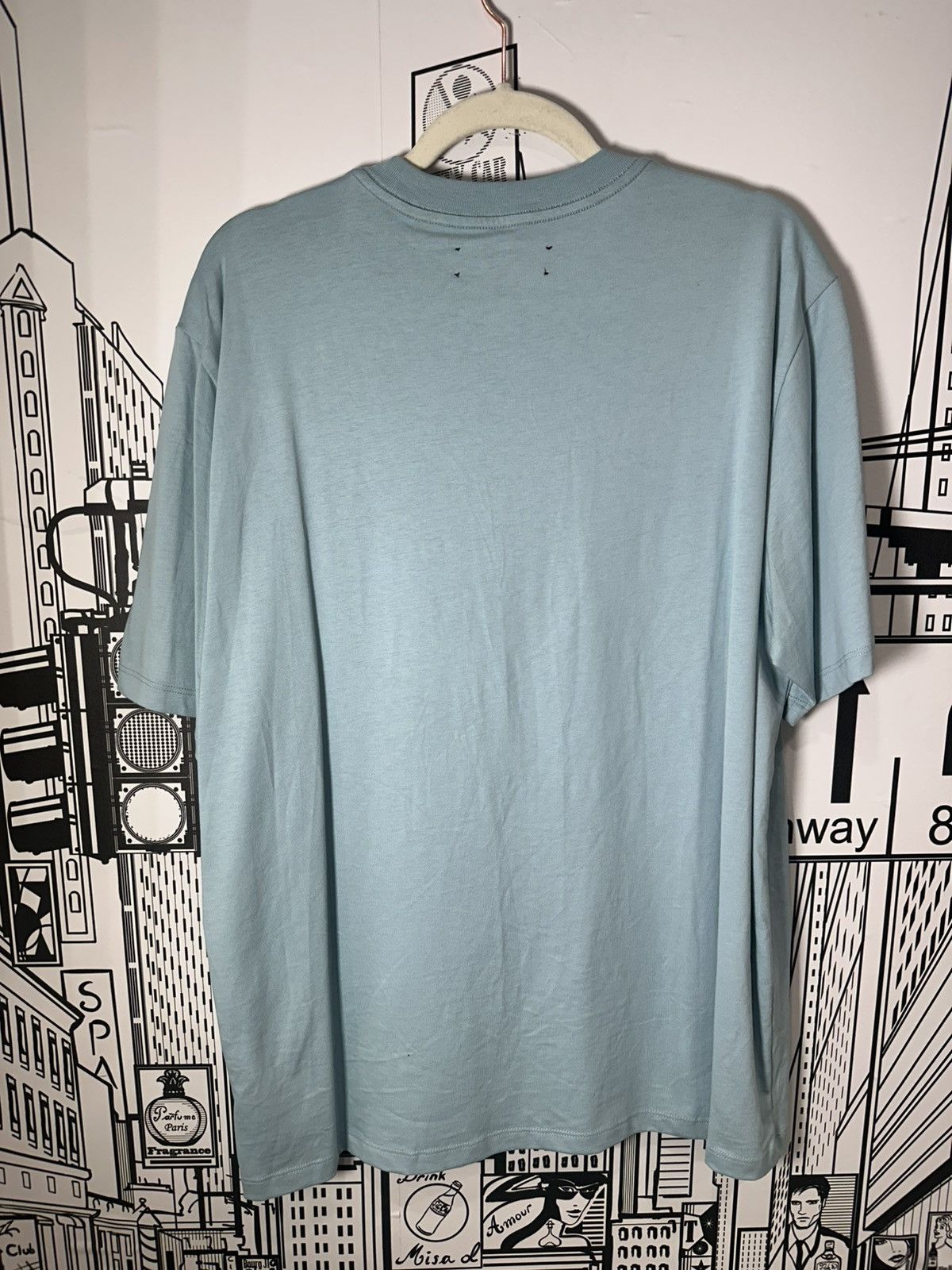 Amiri Amiri 3 Star Appliqué Tee Large Blue Size US L / EU 52-54 / 3 - 3 Thumbnail