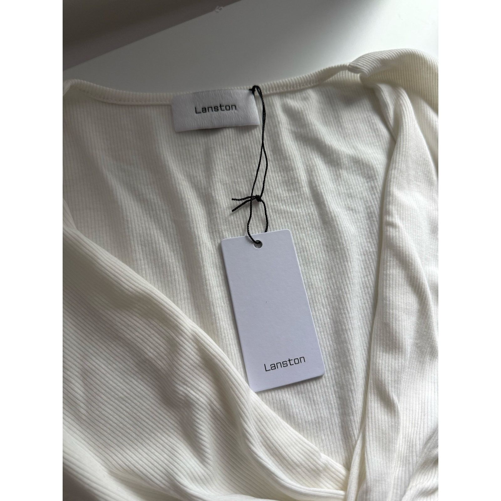 REVOLVE $108 new Lanston Revolve Teist Front Ribbed Crop - XS Size XS / US 0-2 / IT 36-38 - 3 Thumbnail