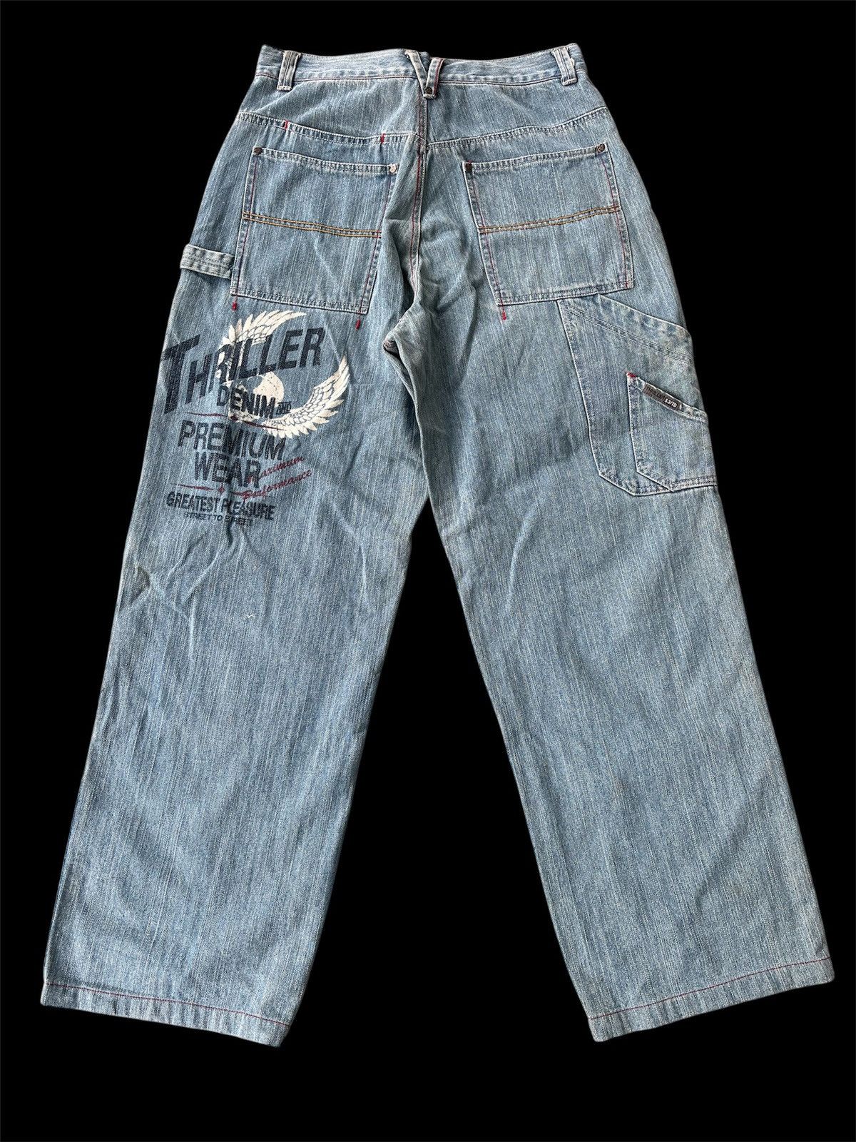 Japanese Brand × Vintage Baggy Jort Thriller Denim Size US 31 - 2 Thumbnail