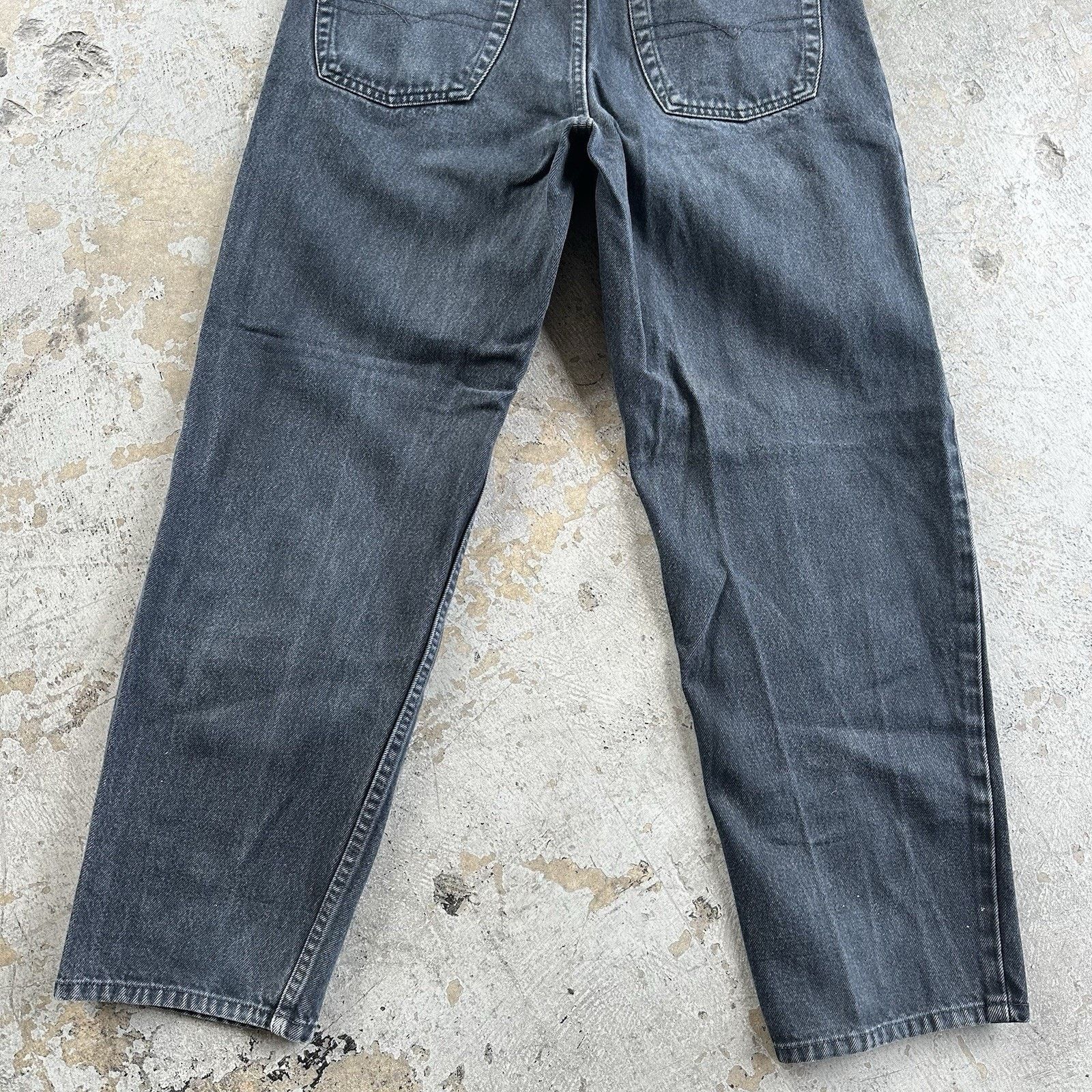 Anchor Blue × Vintage Vintage Anchor Blue Faded Black Loose Denim Jeans 36x30 Size US 36 / EU 52 - 6 Thumbnail