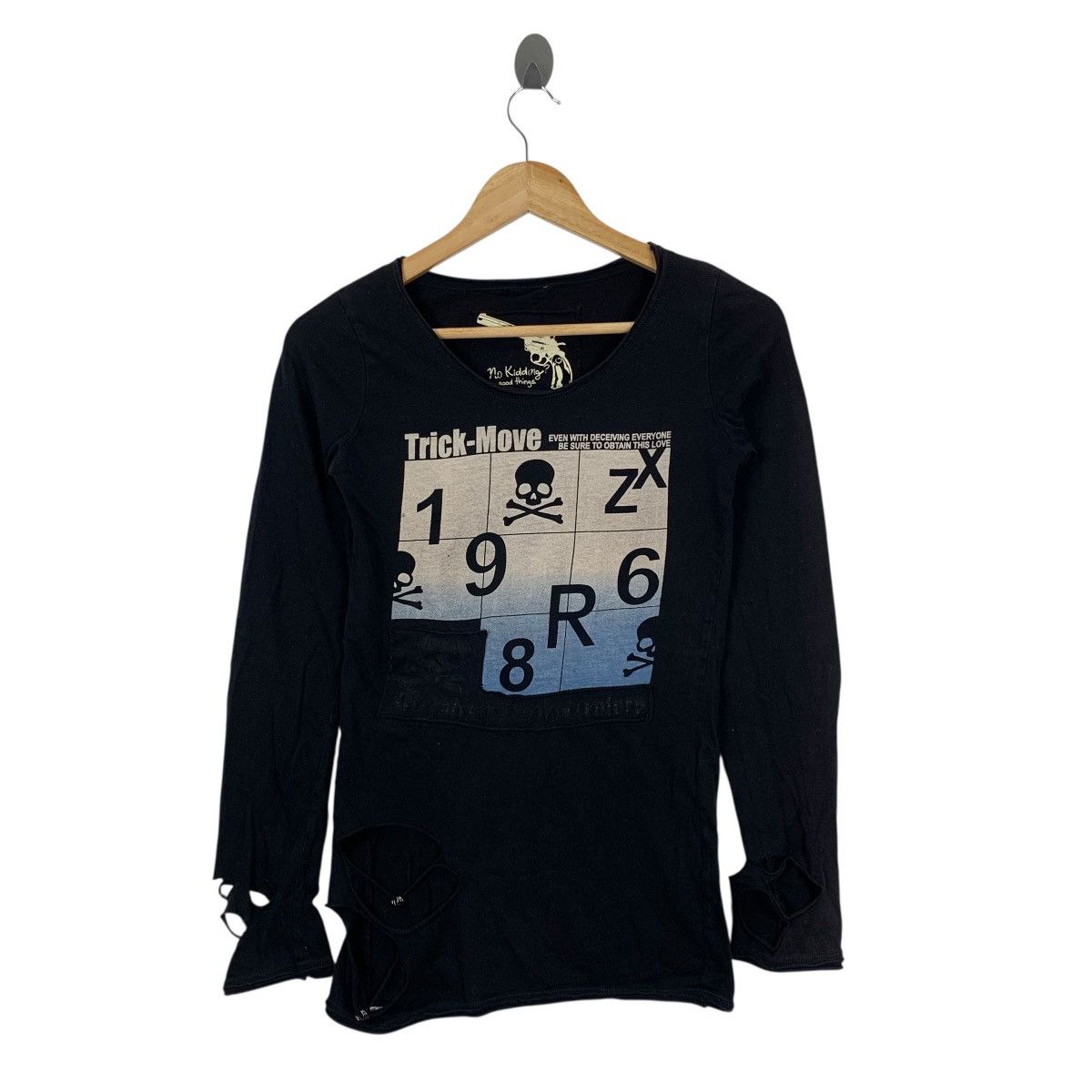 Japanese Brand NO KIDDING Good Things Skull Japanese Brand Punk Shirt Size XS / US 0-2 / IT 36-38 - 1 Thumbnail