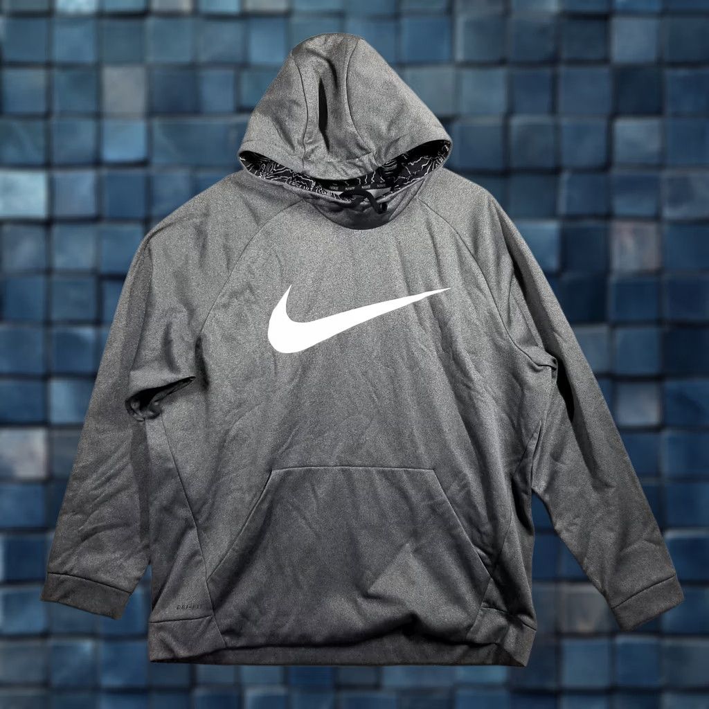Nike Nike Hoodie Men XXL Gray White Dri-Fit Hooded Logo Pullover Sportswear Swoosh Size US XXL / EU 58 / 5 - 1 Thumbnail