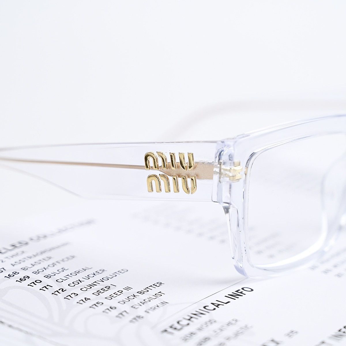 Miu Miu MIU MIU 0MU 02XV GLASSES Size ONE SIZE - 3 Thumbnail