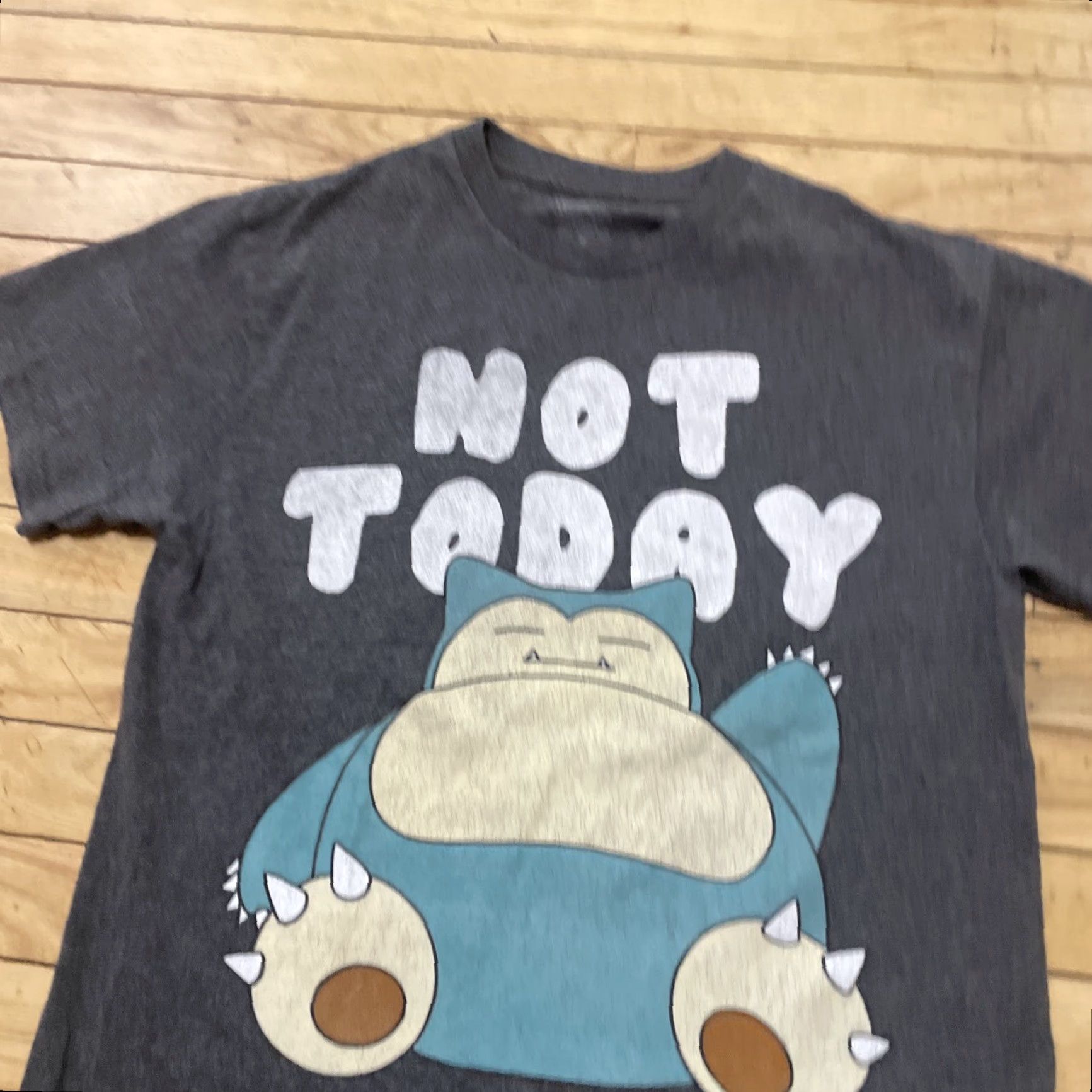 Vintage VINTAGE Pokemon Snorlax T Shirt Mens M Black Not Today Graphic 151 M Size US M / EU 48-50 / 2 - 4 Thumbnail