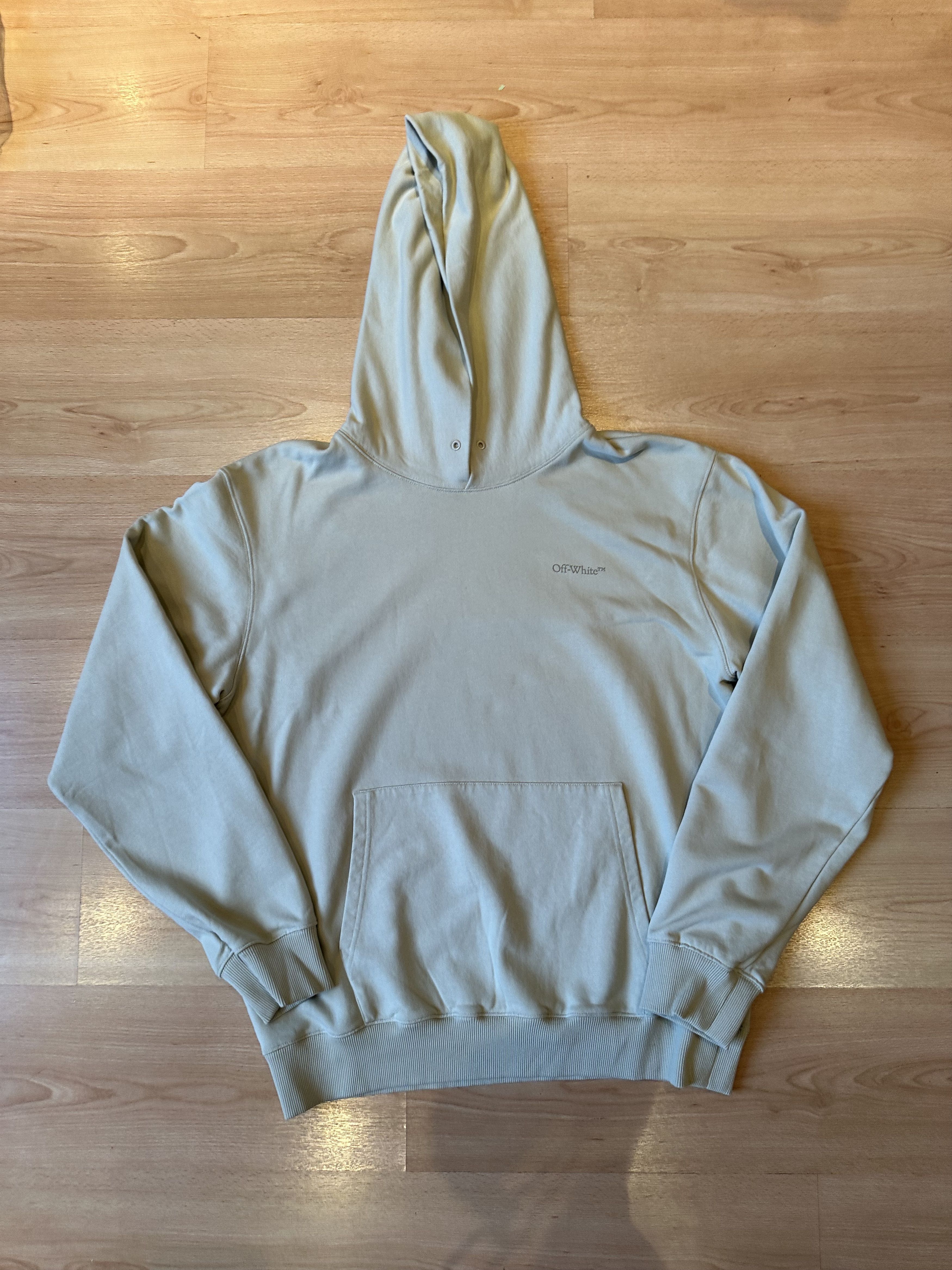 Off-White Off-White™ “Topo Map” Hoodie - Light Beige (SS22) Size US XL / EU 56 / 4 - 2 Thumbnail