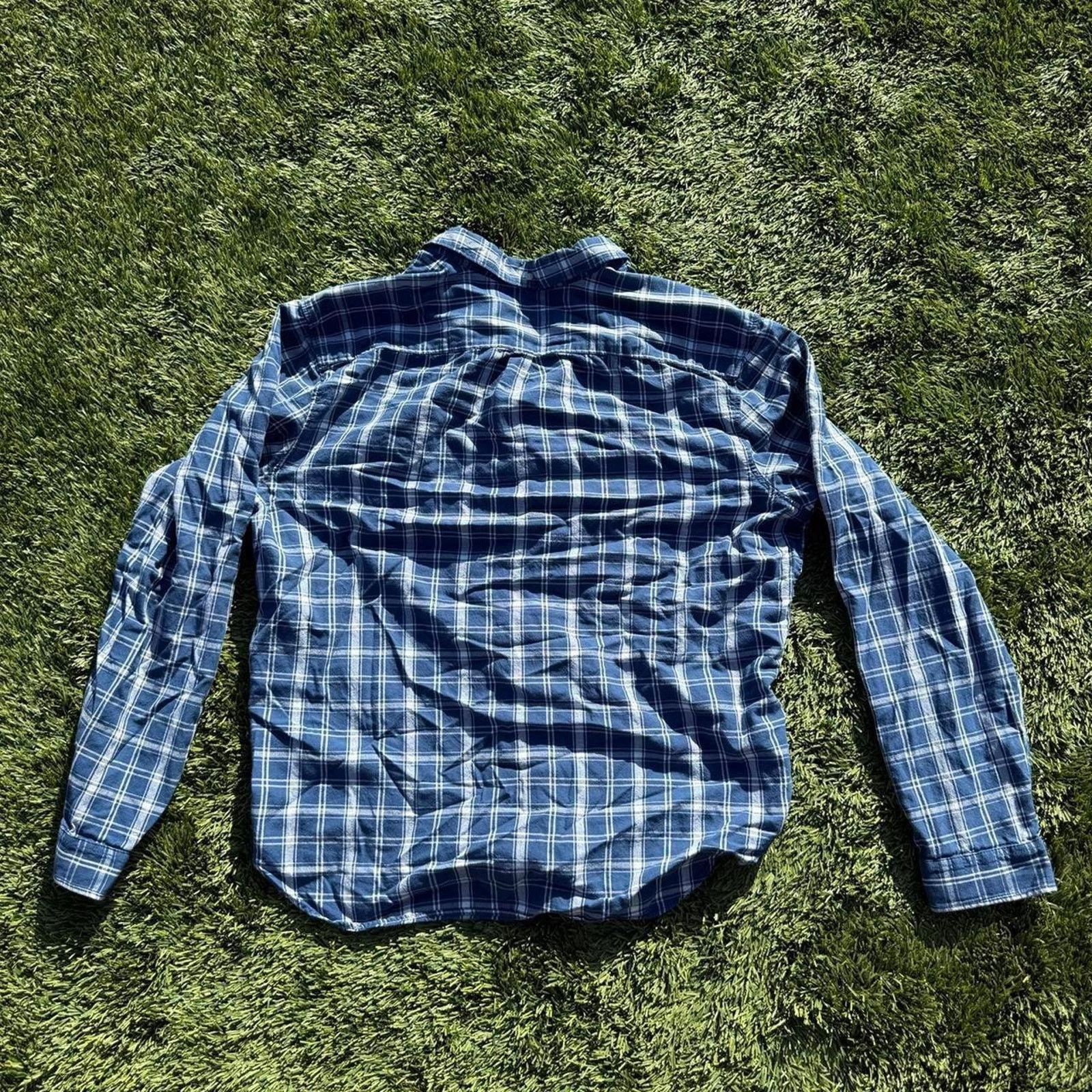 Gap Vintage Gap Flannel Button Up Blue Size L Size US L / EU 52-54 / 3 - 3 Thumbnail