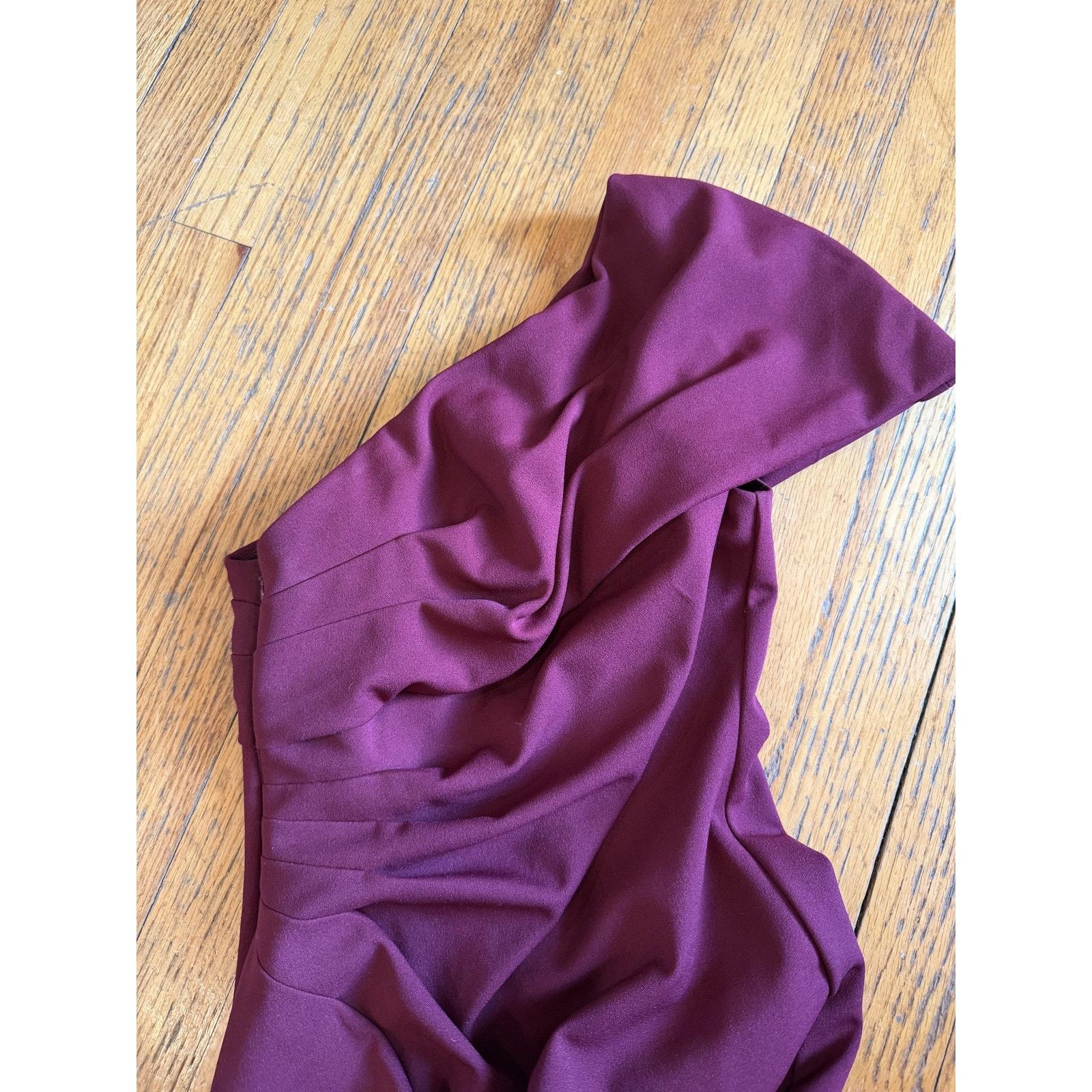 Other Red One Shoulder Gown Formal Evening Wedding size 0 Size XS / US 0-2 / IT 36-38 - 3 Thumbnail