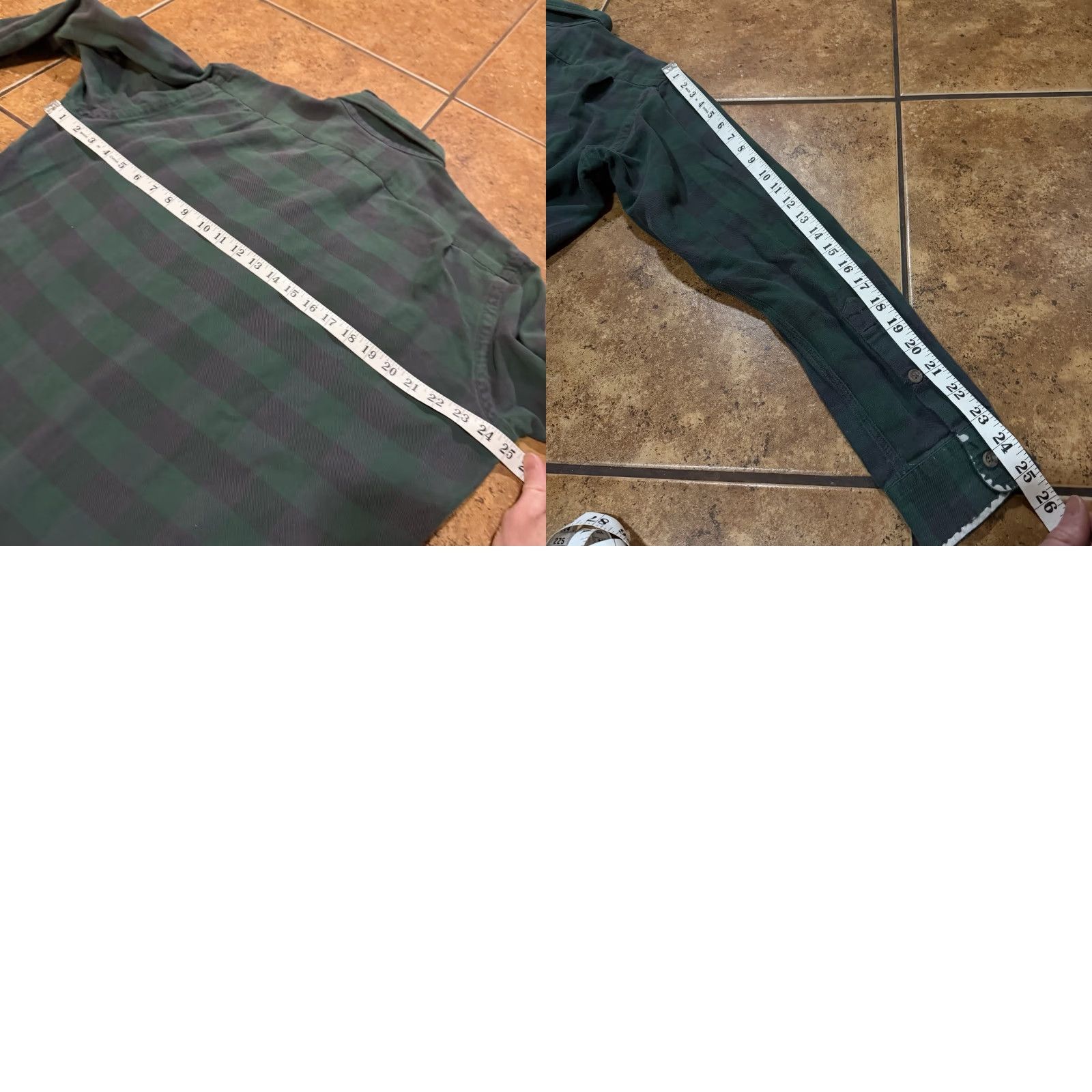 Ralph Lauren VTG Polo Country Ralph Lauren Shirt Men L Green Flannel Plaid Distressed Cotton Button-Up Pocketed Size US L / EU 52-54 / 3 - 8 Thumbnail