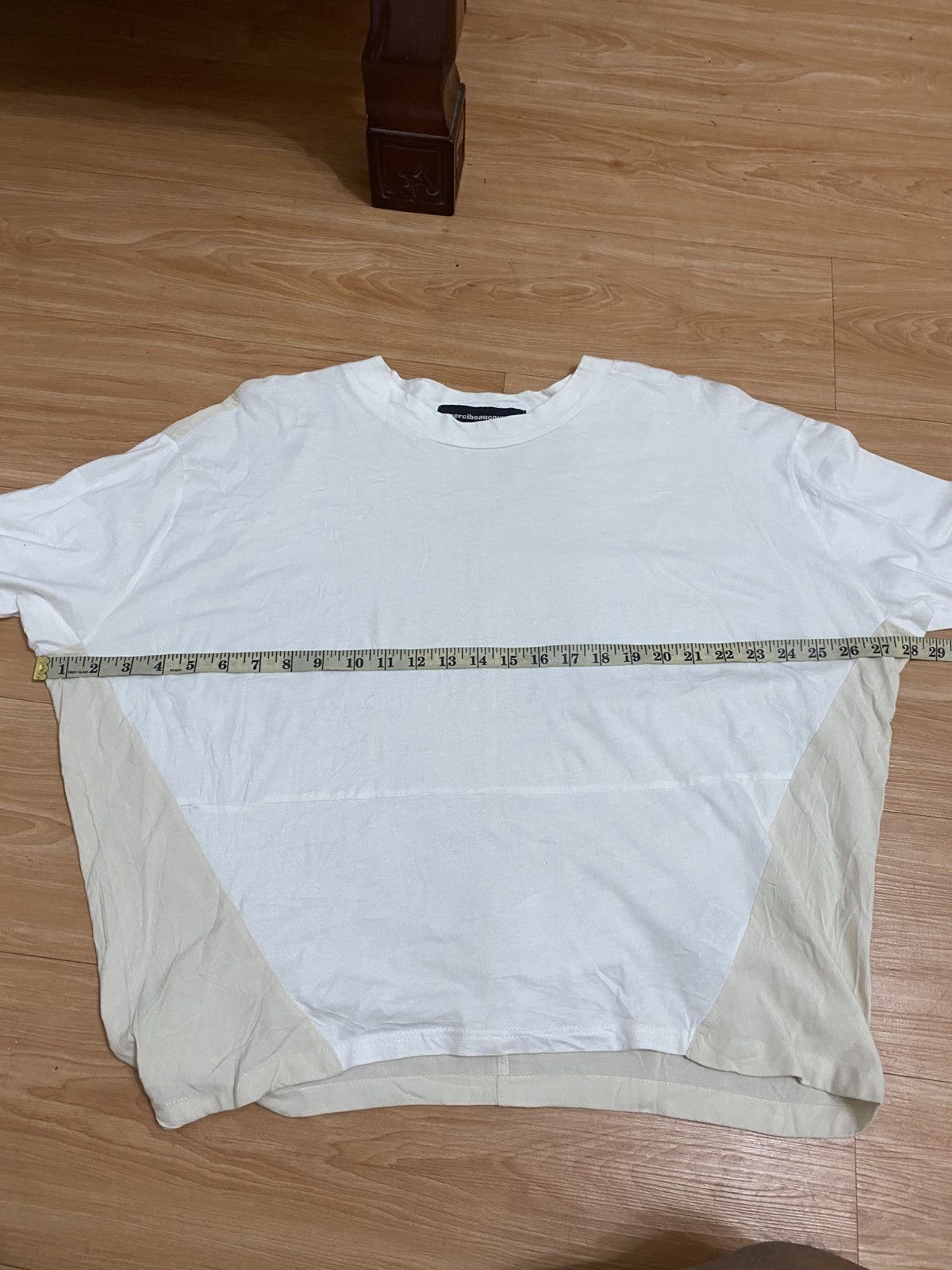 mercibeaucoup mercibeaucoup. Oversized Long Sleeve Top White Beige Panel Size L / US 10 / IT 46 - 7 Thumbnail