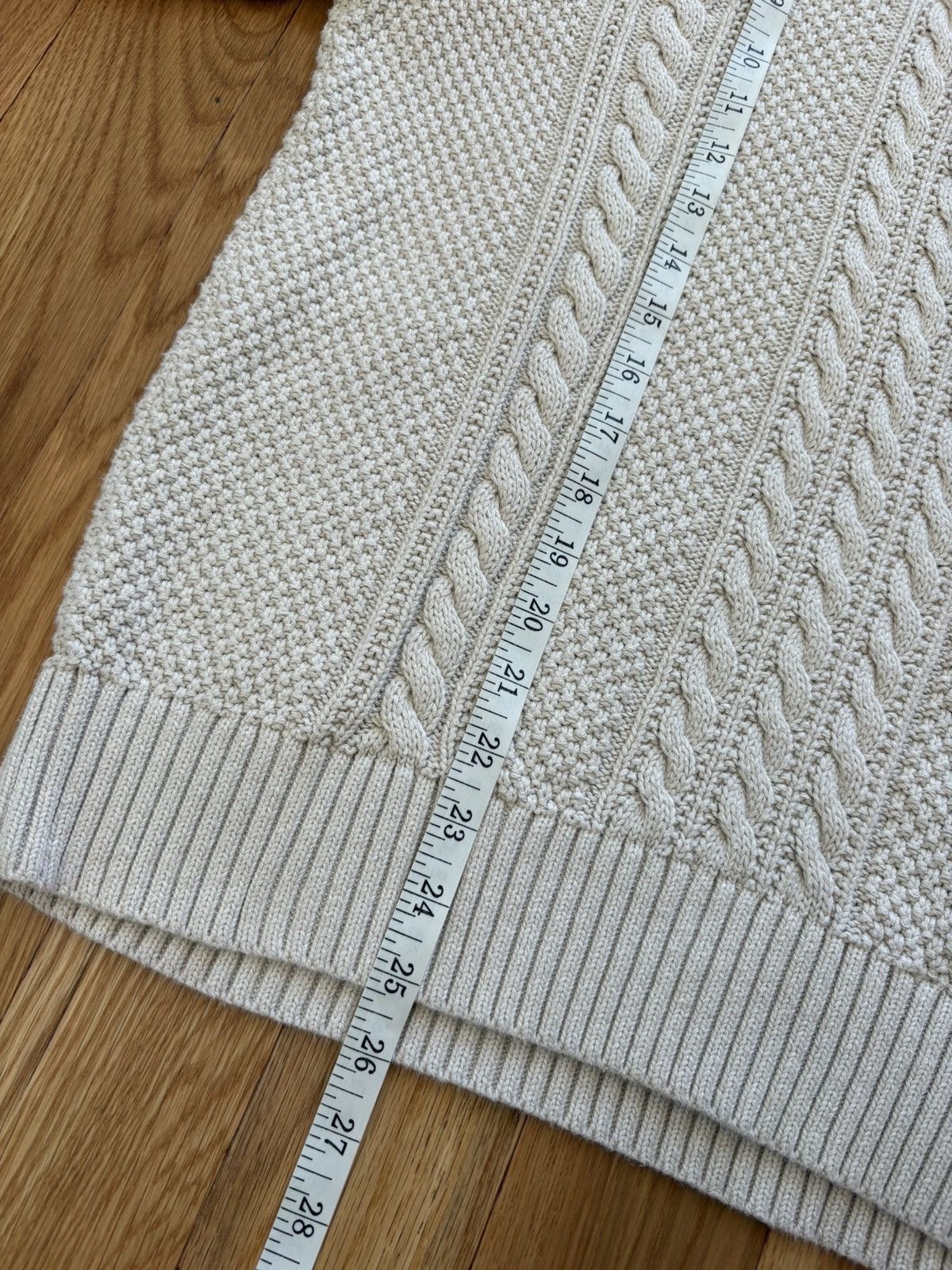Other Goodfellow & Co White Retro Cable Knit Pullover Sweater M Size M / US 6-8 / IT 42-44 - 8 Thumbnail