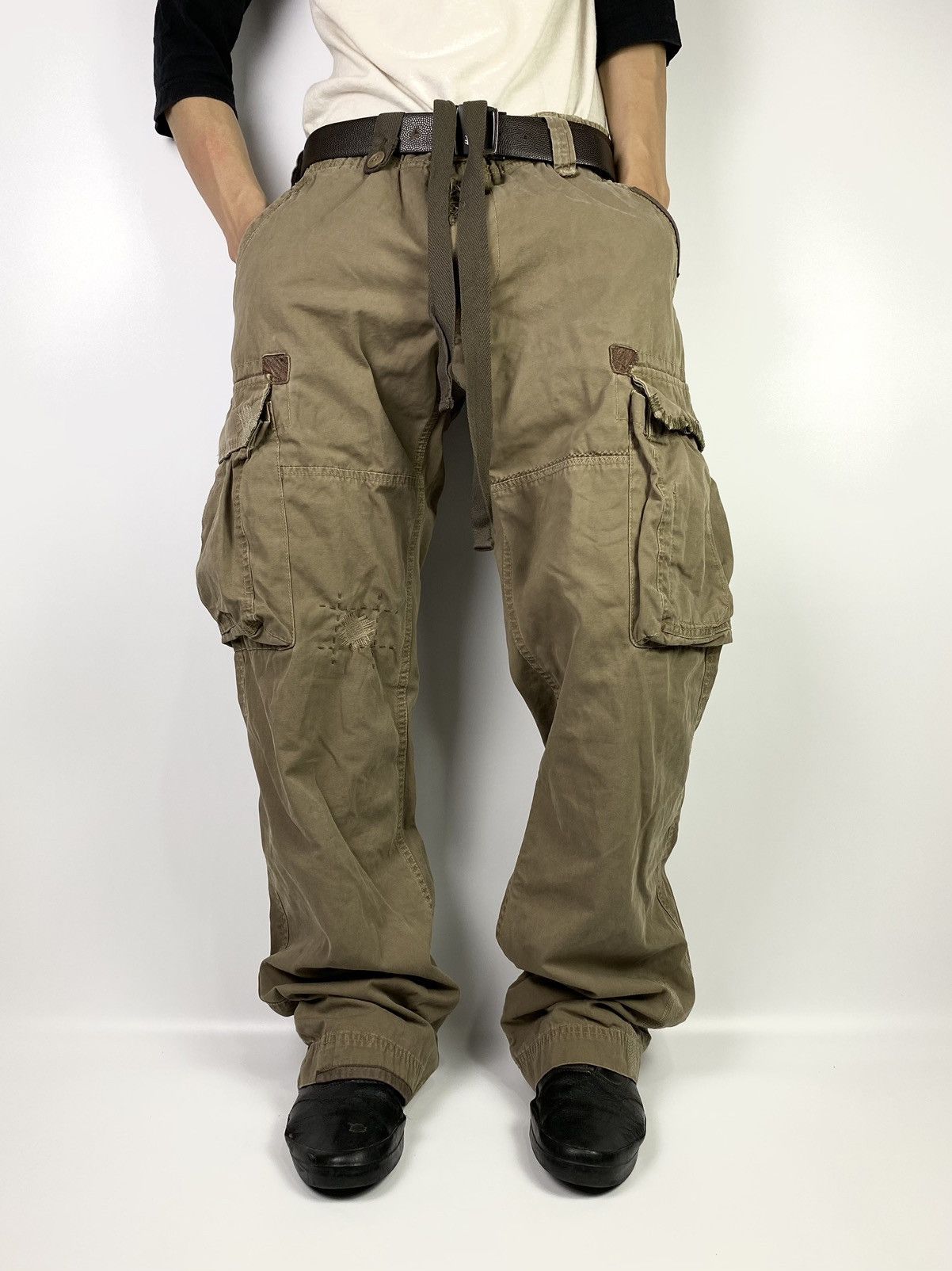 Alpha Industries × Vintage Alpha industries cargo adjustable patchwork pant Size US 33 - 4 Thumbnail