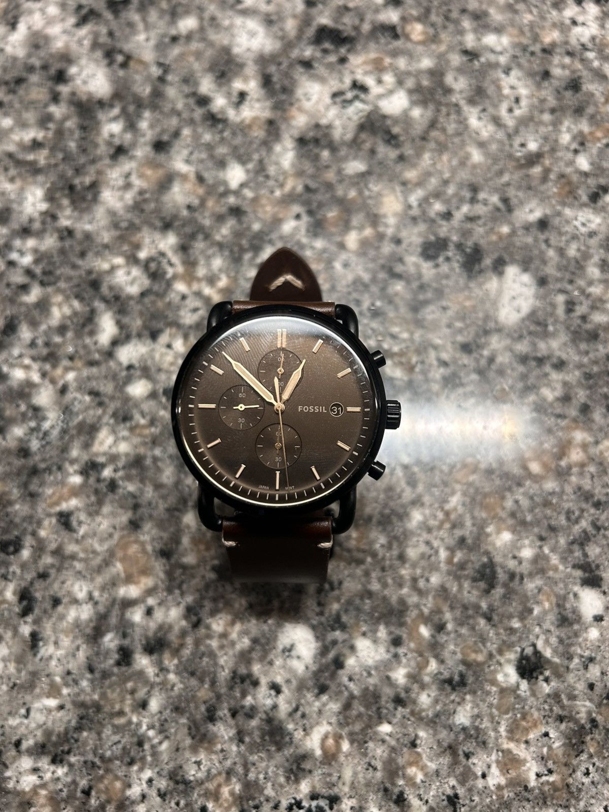 Fossil Commuter Black Dial FS5403 Size ONE SIZE - 2 Thumbnail
