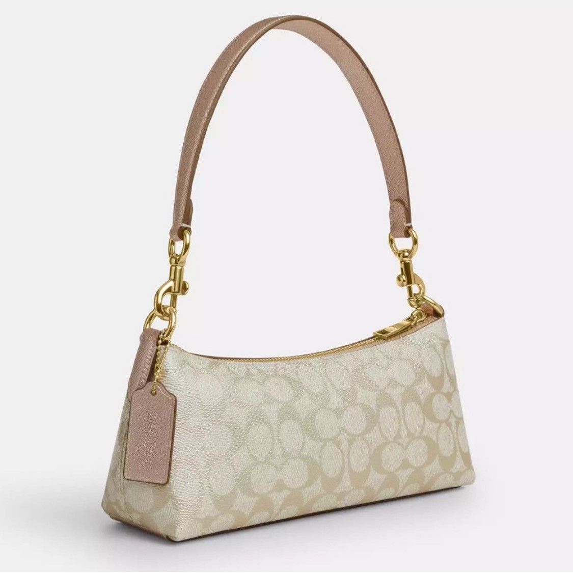 Coach NWT COACH Charlotte Leather/Canvas Shoulder Bag Size ONE SIZE - 3 Thumbnail