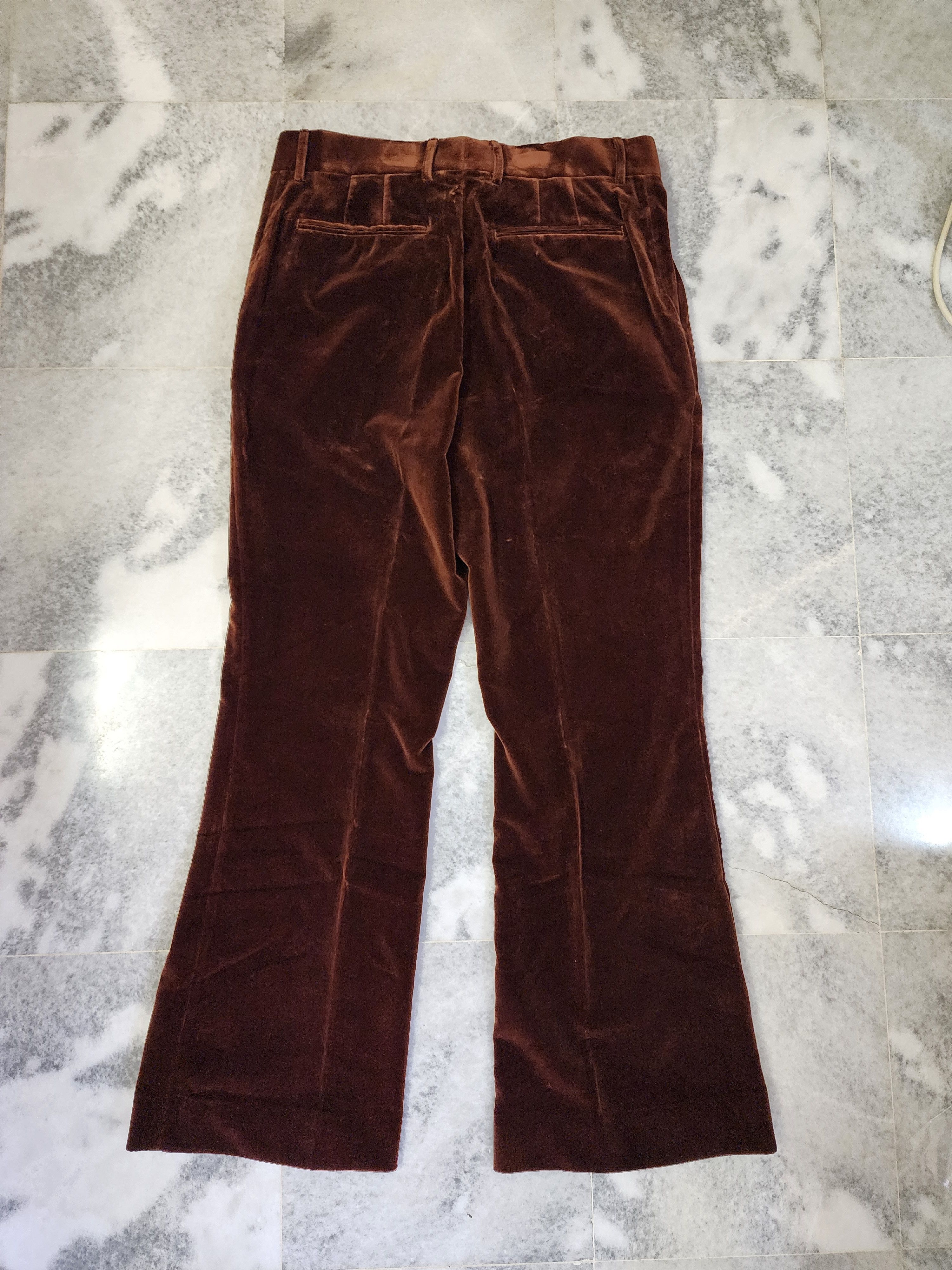 Palm Angels Velvet Tailored Pants Size US 34 / EU 50 - 2 Thumbnail