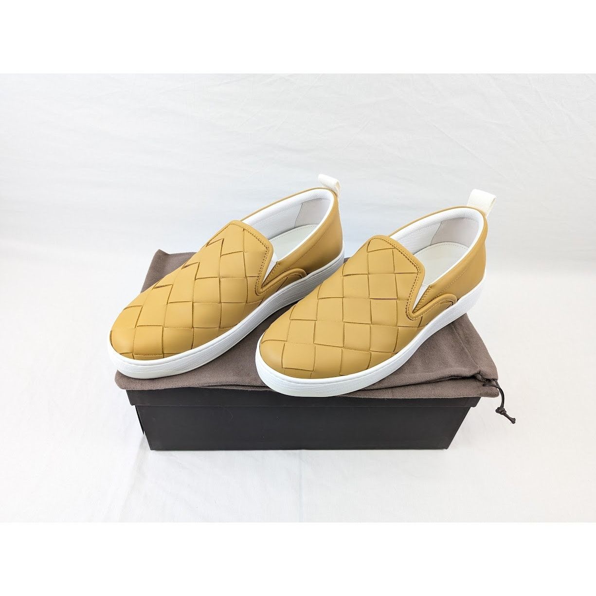 Bottega Veneta o1rshd1 Sneakers Pelle Intrecciato Bolt Calf in Buttersc Size US 11 / EU 44 - 20 Thumbnail