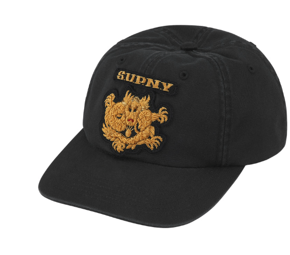 Supreme Supreme Bullion Dragon 6-Panel Black Size ONE SIZE - 1 Thumbnail