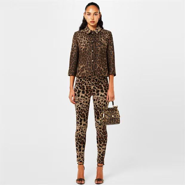 Dolce & Gabbana o1g2r1mq1024 Heeled Sandals in Leopard Size US 8 / IT 38 - 6 Thumbnail