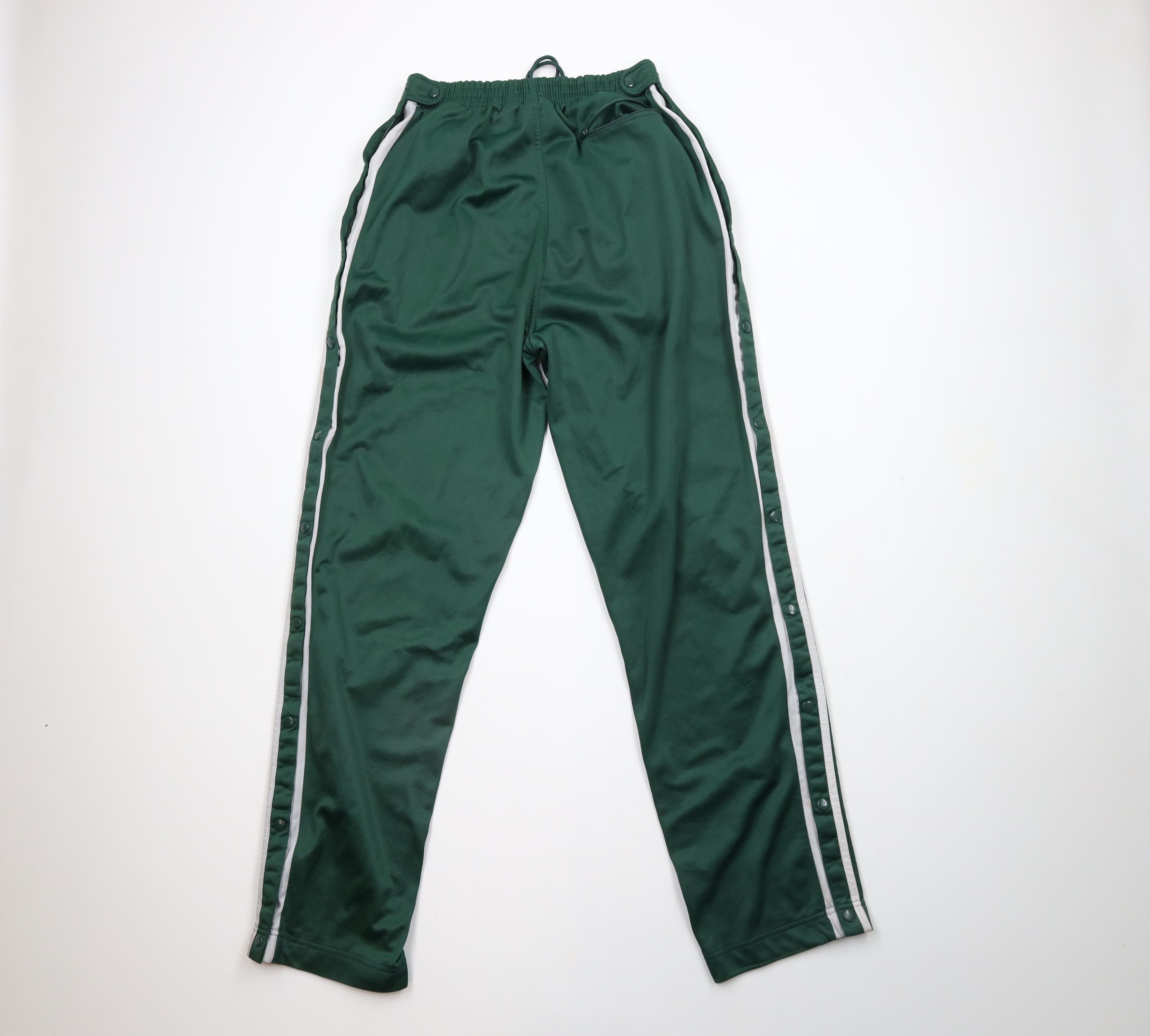 Vintage Vintage 90s Streetwear Striped Tearaway Sweatpants Green Size US 36 / EU 52 - 12 Thumbnail