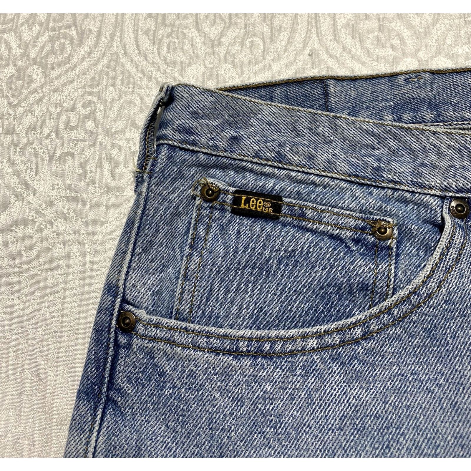 Lee Lee Jeans Mens Regular Fit Straight Leg Denim Casual Pants 36x30 Blue 5-Pocket Logo Classic Slim? (Correction: keep accurate) Size US 36 / EU 52 - 4 Thumbnail
