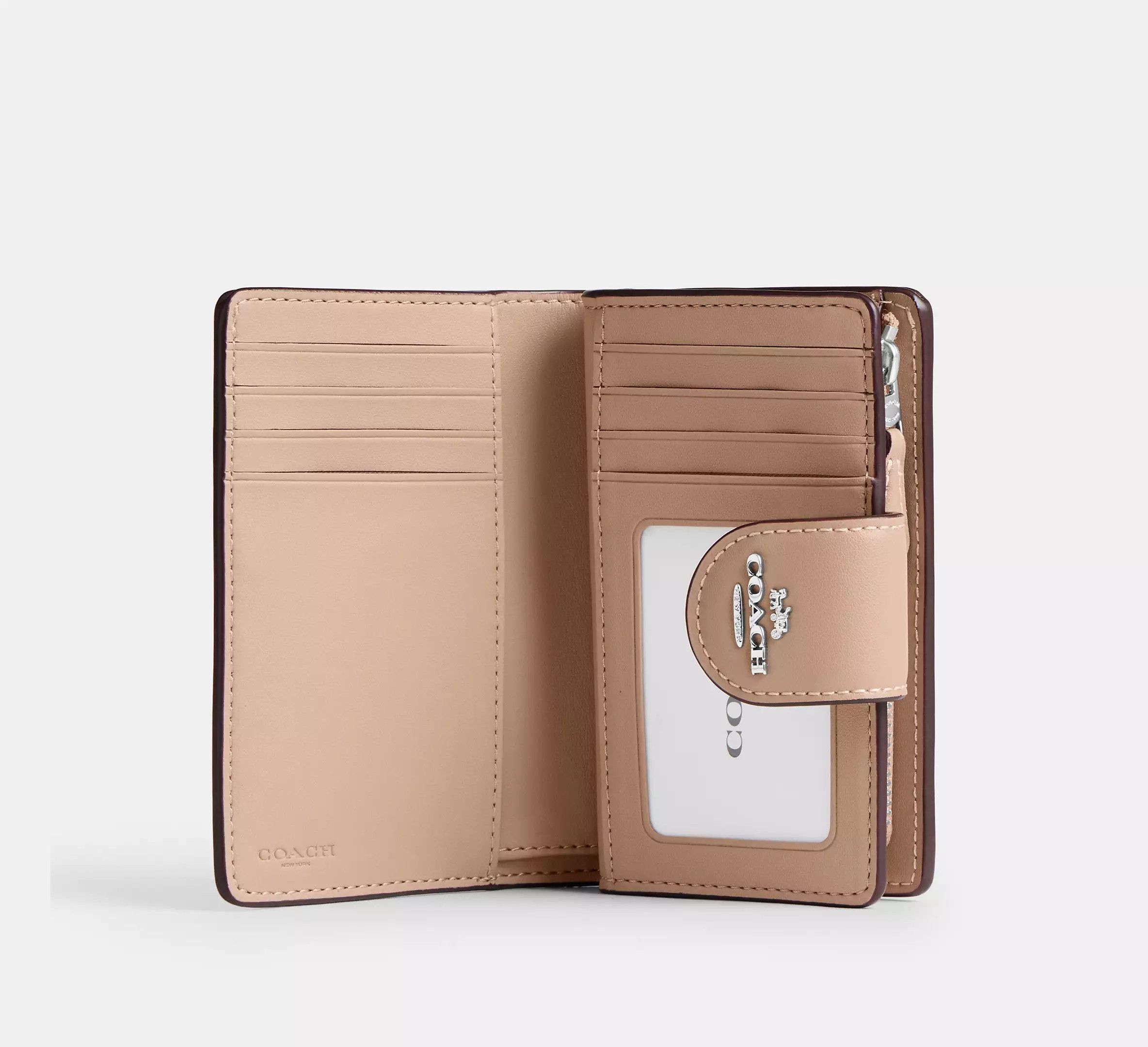 Coach Medium Corner Zip Wallet In Signature Canvas CW786 Size ONE SIZE - 5 Thumbnail
