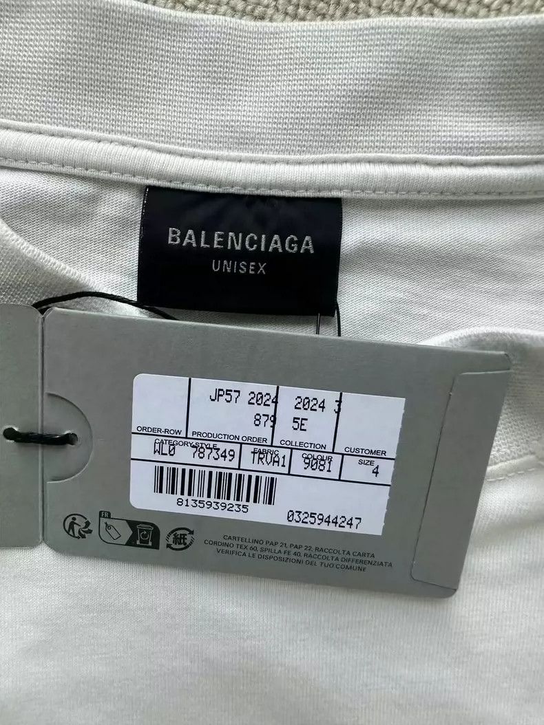 Balenciaga Balenciaga agaicnelab Inverted Letter Short Sleeve Size US XL / EU 56 / 4 - 4 Thumbnail
