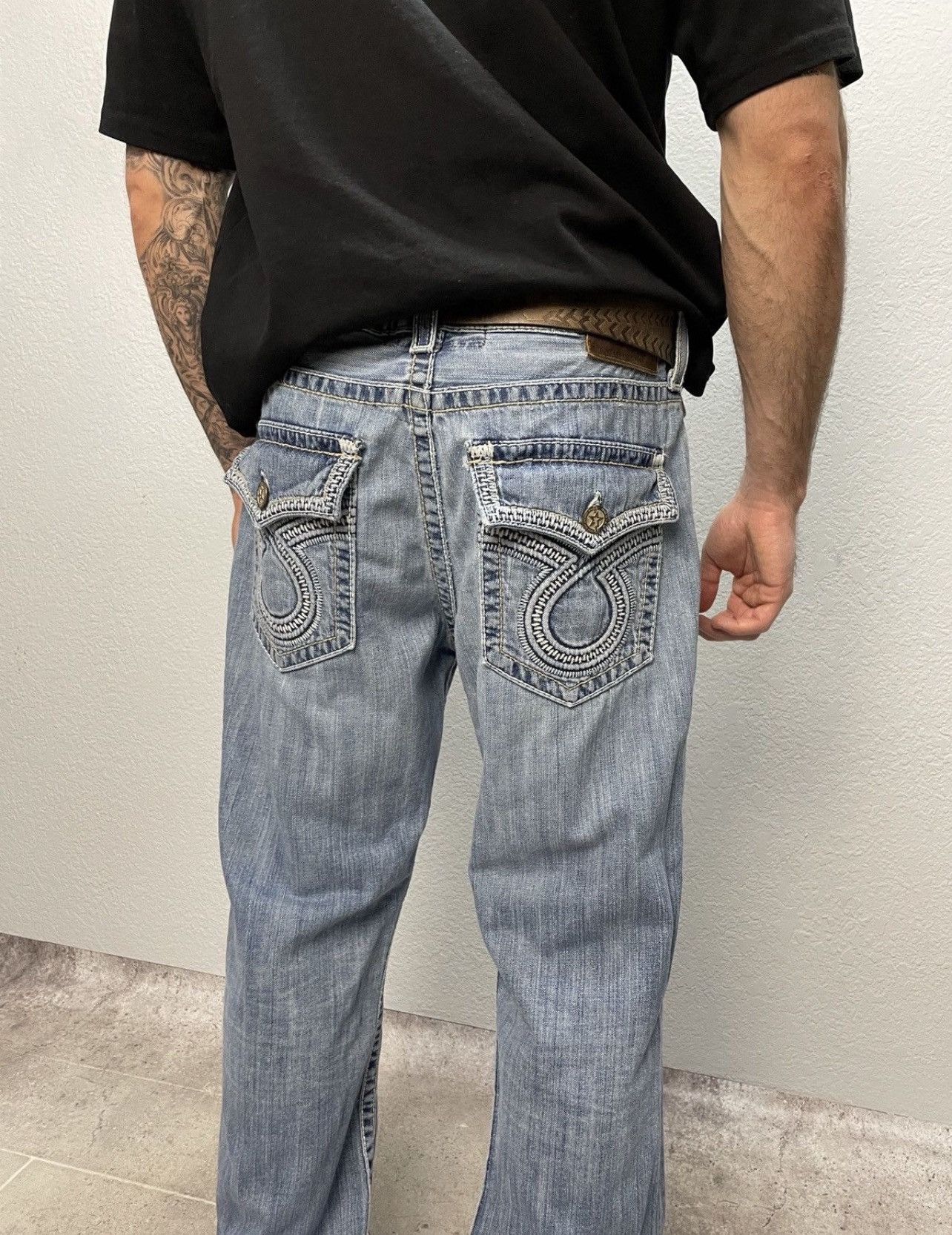 True Religion Vintage Y2K Big Star Like True Religion Y2K Distressed Jeans Size US 36 / EU 52 - 2 Thumbnail