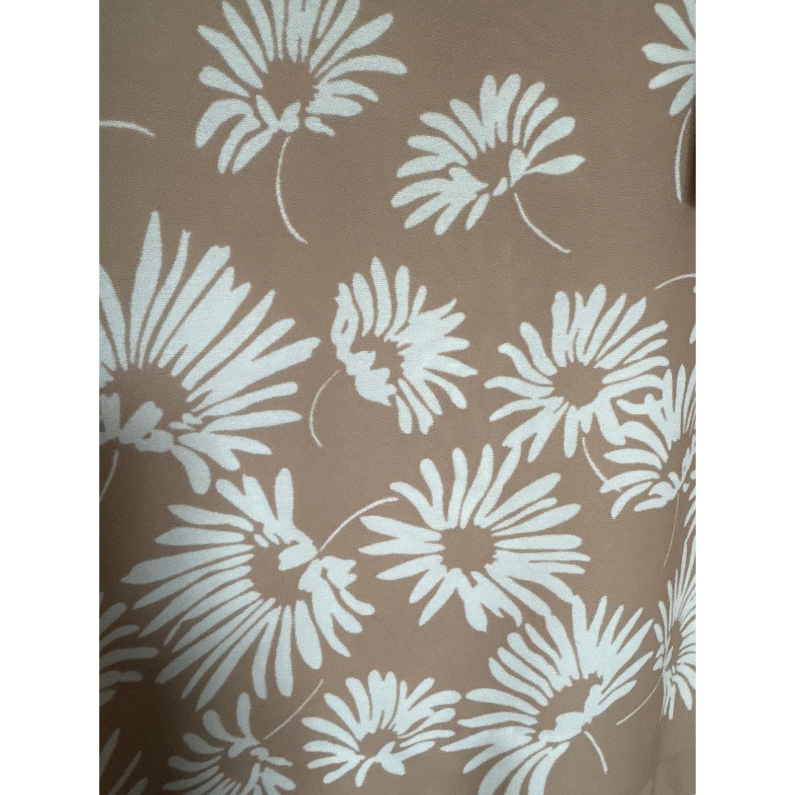 Vintage NWT Vtg Just-Mort Khaki collared Dress white daisy print M Size M / US 6-8 / IT 42-44 - 19 Thumbnail