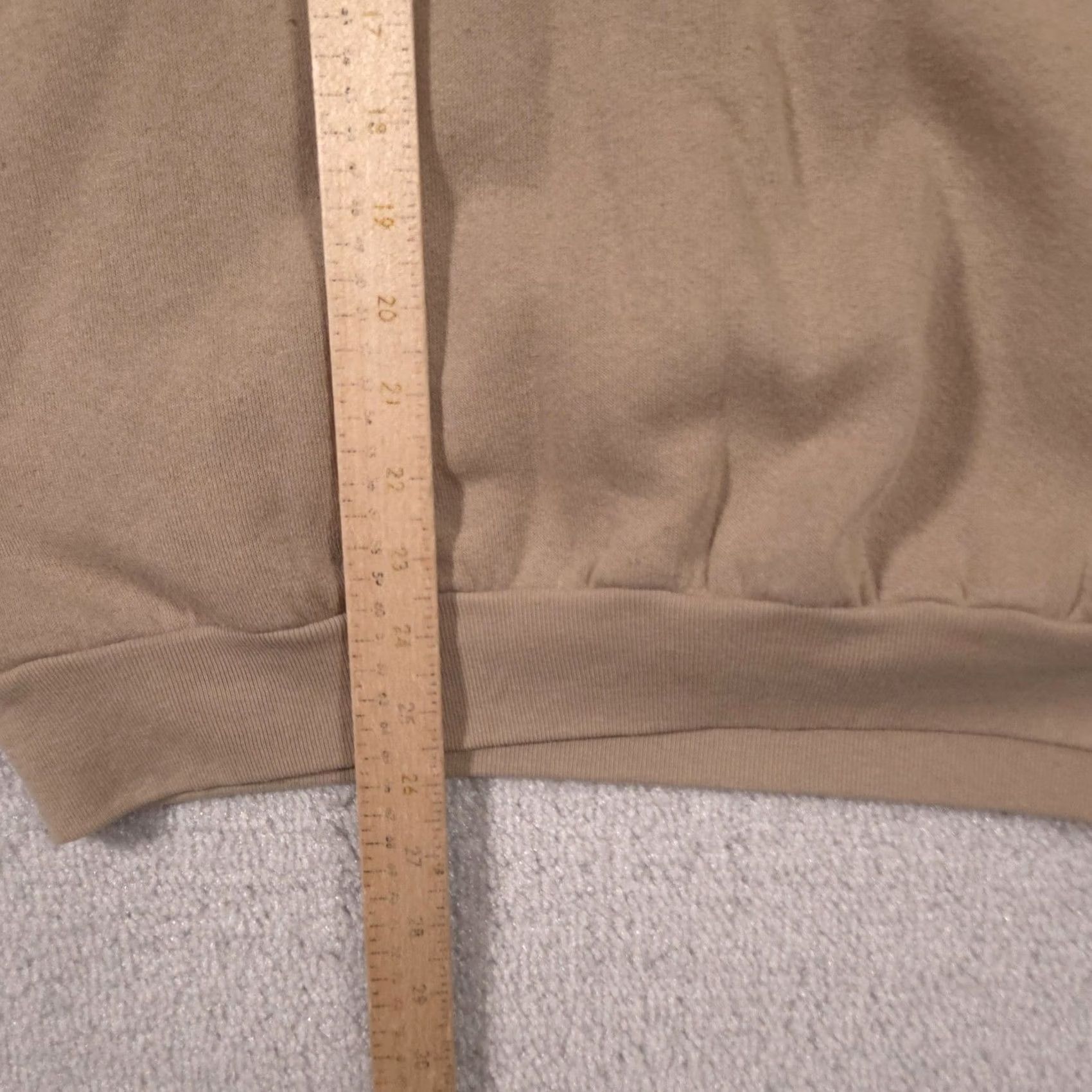 Tultex Tultex Sweatshirt Mens Large Beige Mock Neck Tribal Embroidered Fleece Pullover Size US L / EU 52-54 / 3 - 6 Thumbnail