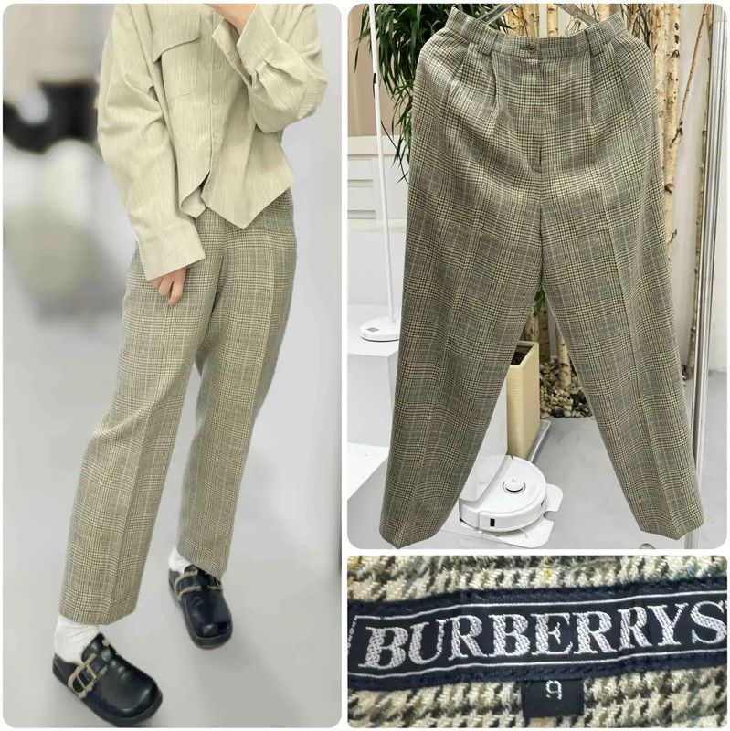 Burberry Burberry Color Block Wool Casual Pants Size 23" - 1 Thumbnail