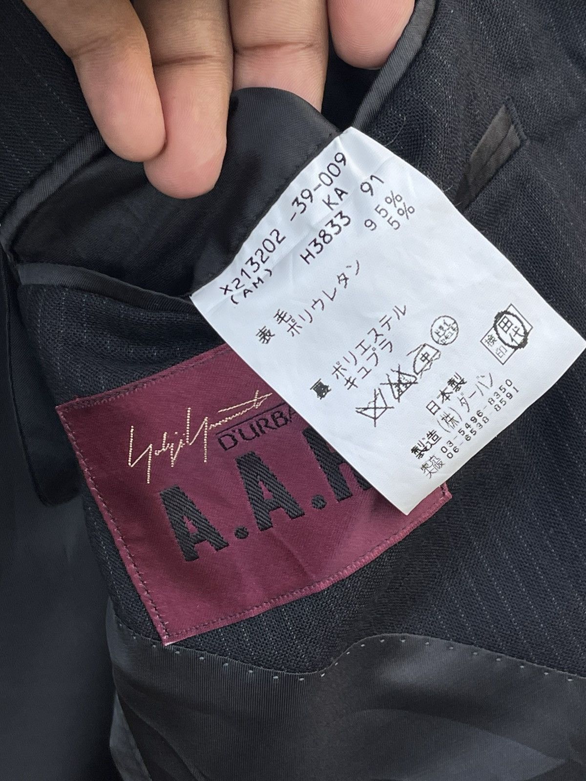 Yohji Yamamoto 🔥Vintage Yohji Yamamoto D'urban Pinstripe Blazer/Jacket Size US M / EU 48-50 / 2 - 9 Thumbnail