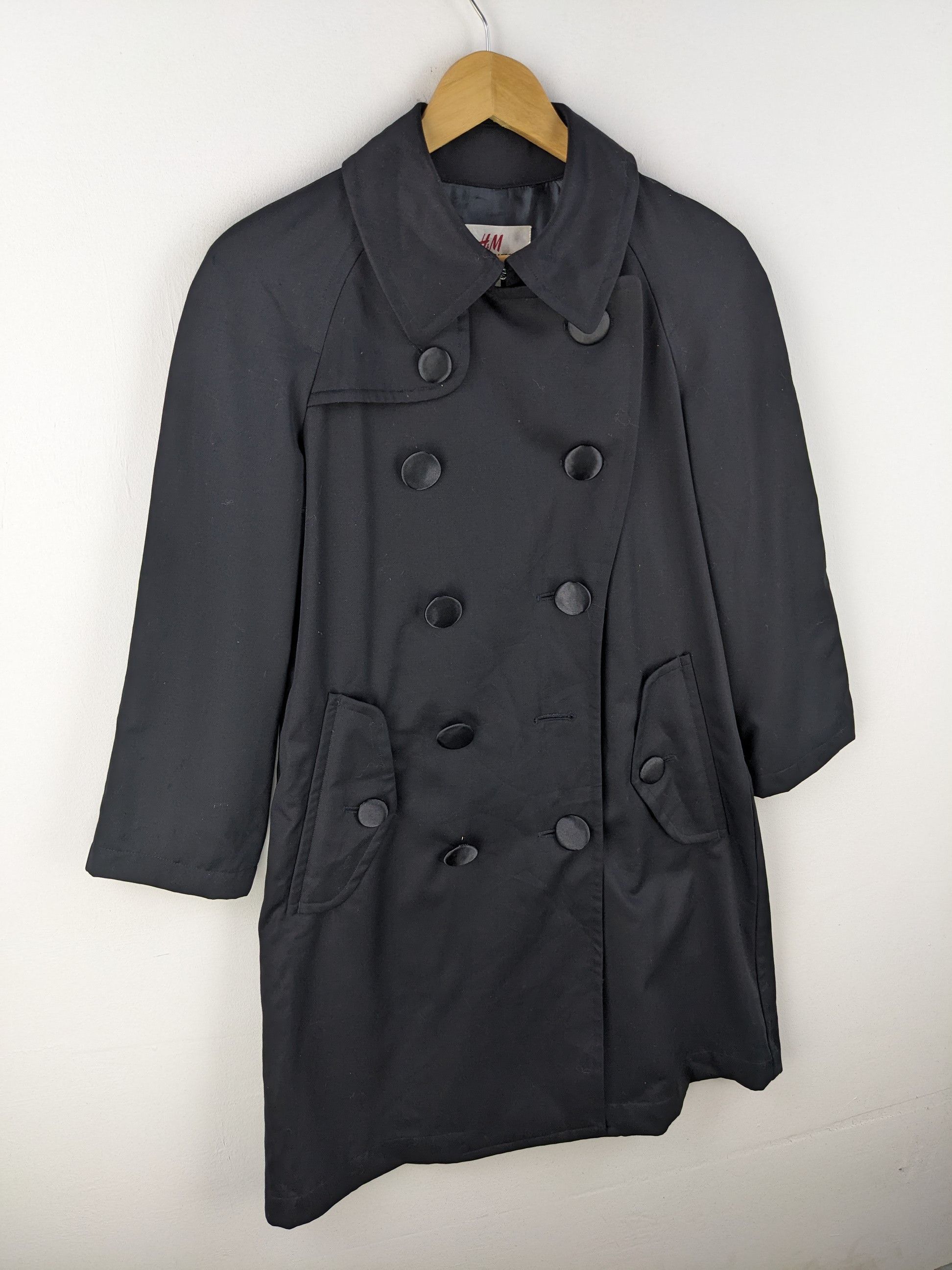 Comme des Garcons × H&M × Japanese Brand Comme Des Garcons Double Breasted Coat X H&M Size S / US 4 / IT 40 - 4 Thumbnail