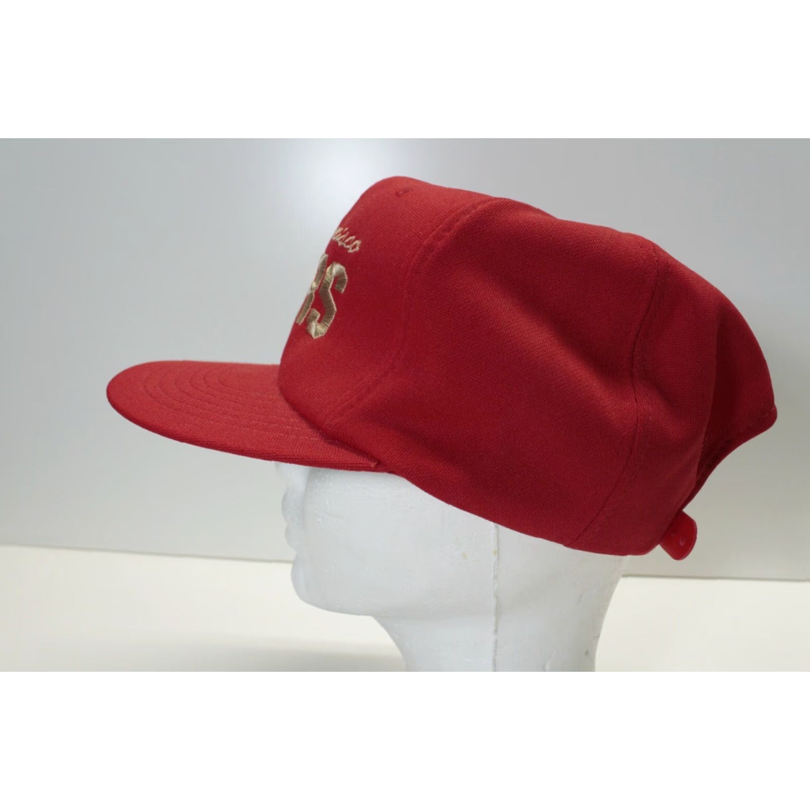 Vintage VINTAGE McDonald's 49ers Red Gold Snapback Hat Unisex Adults One Size Adjustable Hat Red 90s? Size ONE SIZE - 3 Thumbnail