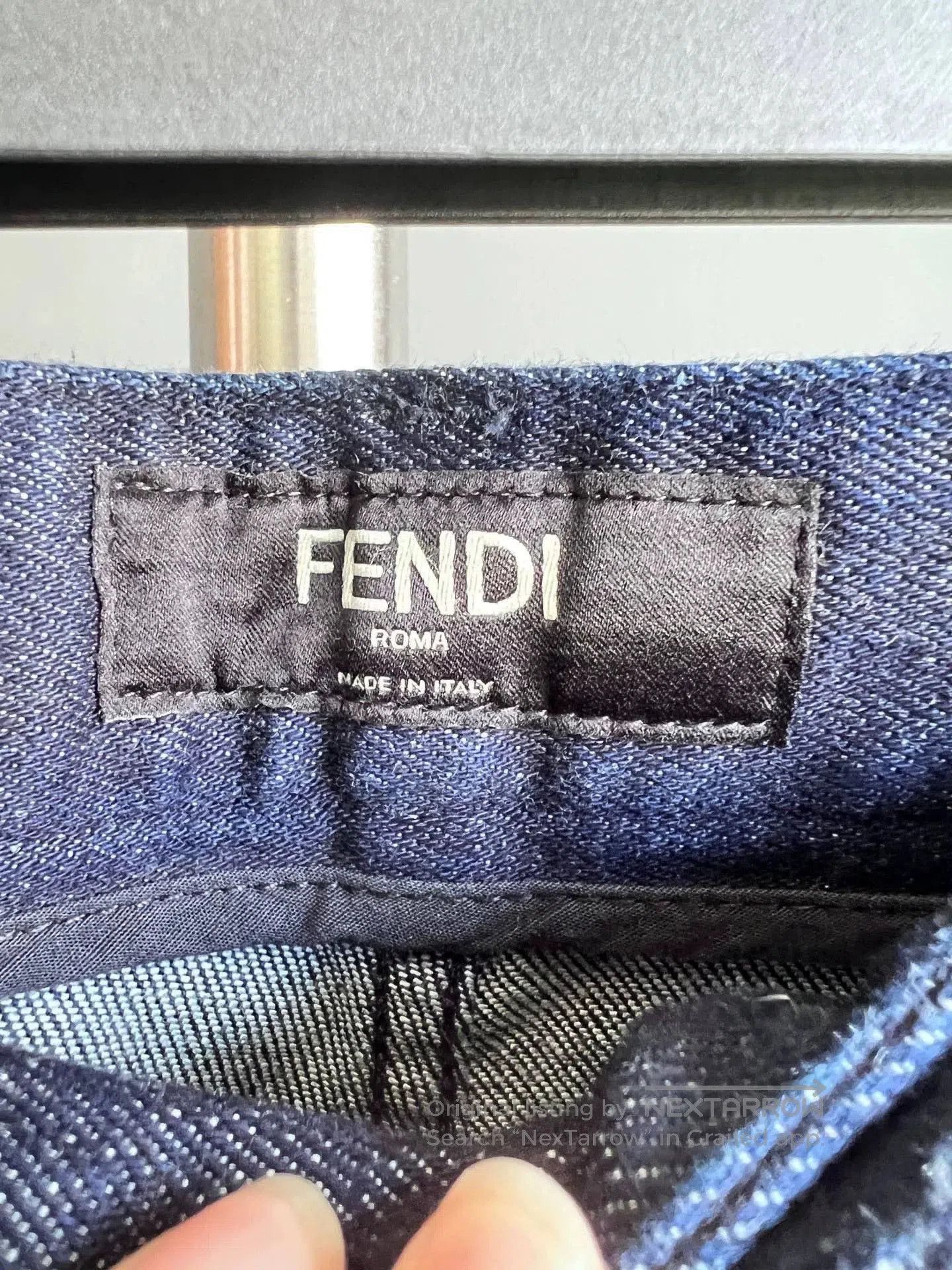Fendi Fendi Denim Jeans with Puzzle Embroidery. Size US 32 / EU 48 - 4 Thumbnail