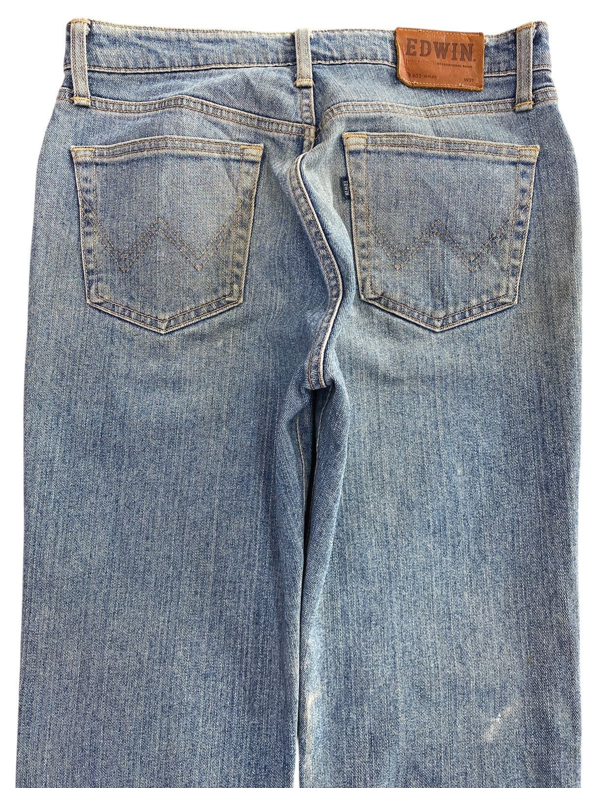 Edwin Edwin Light Blue Wash Style Straight Leg Jeans Size US 31 - 4 Thumbnail