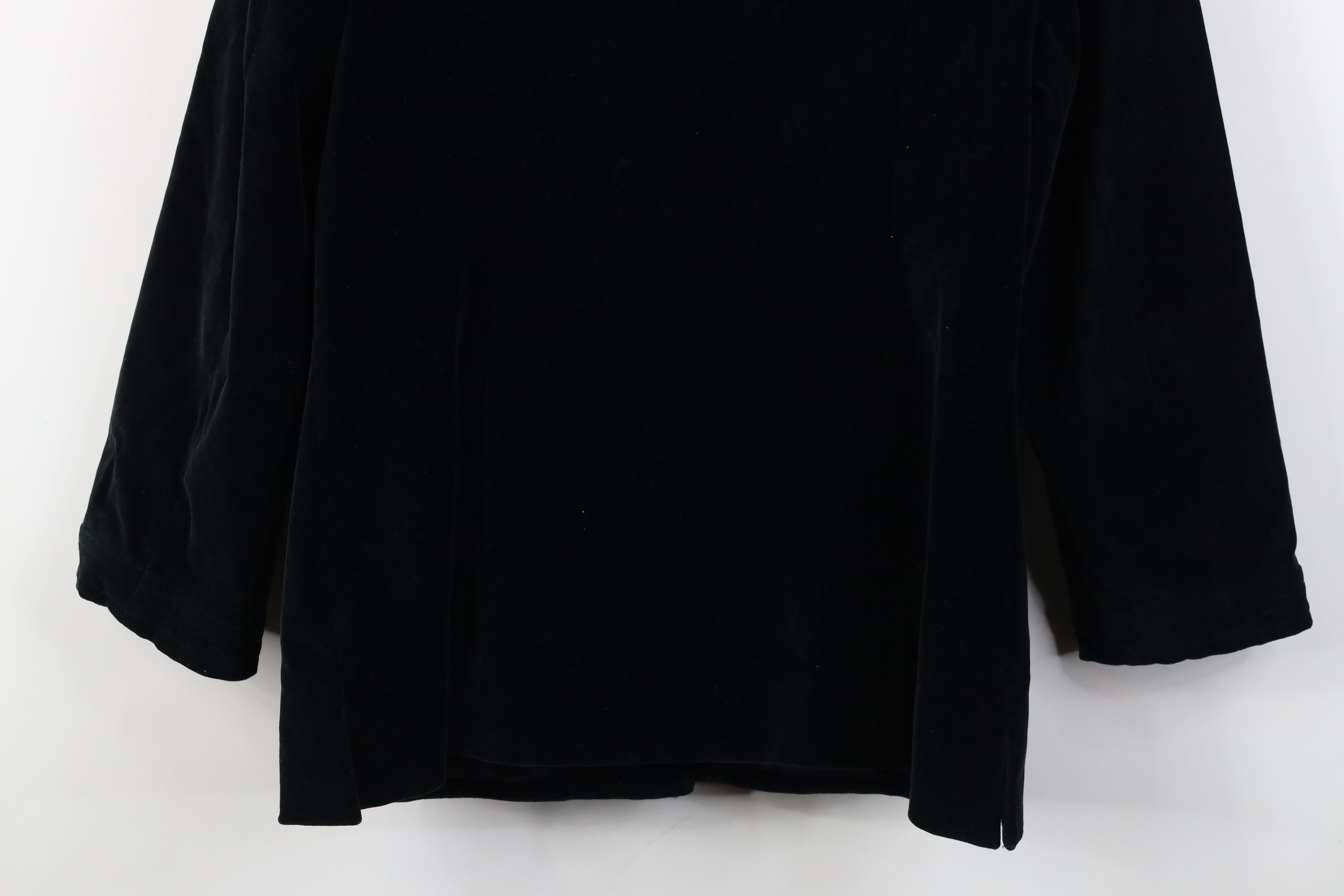 Banana Republic Vintage Banana Republic Velvet Velour Button Jacket Black Size L / US 10 / IT 46 - 13 Thumbnail