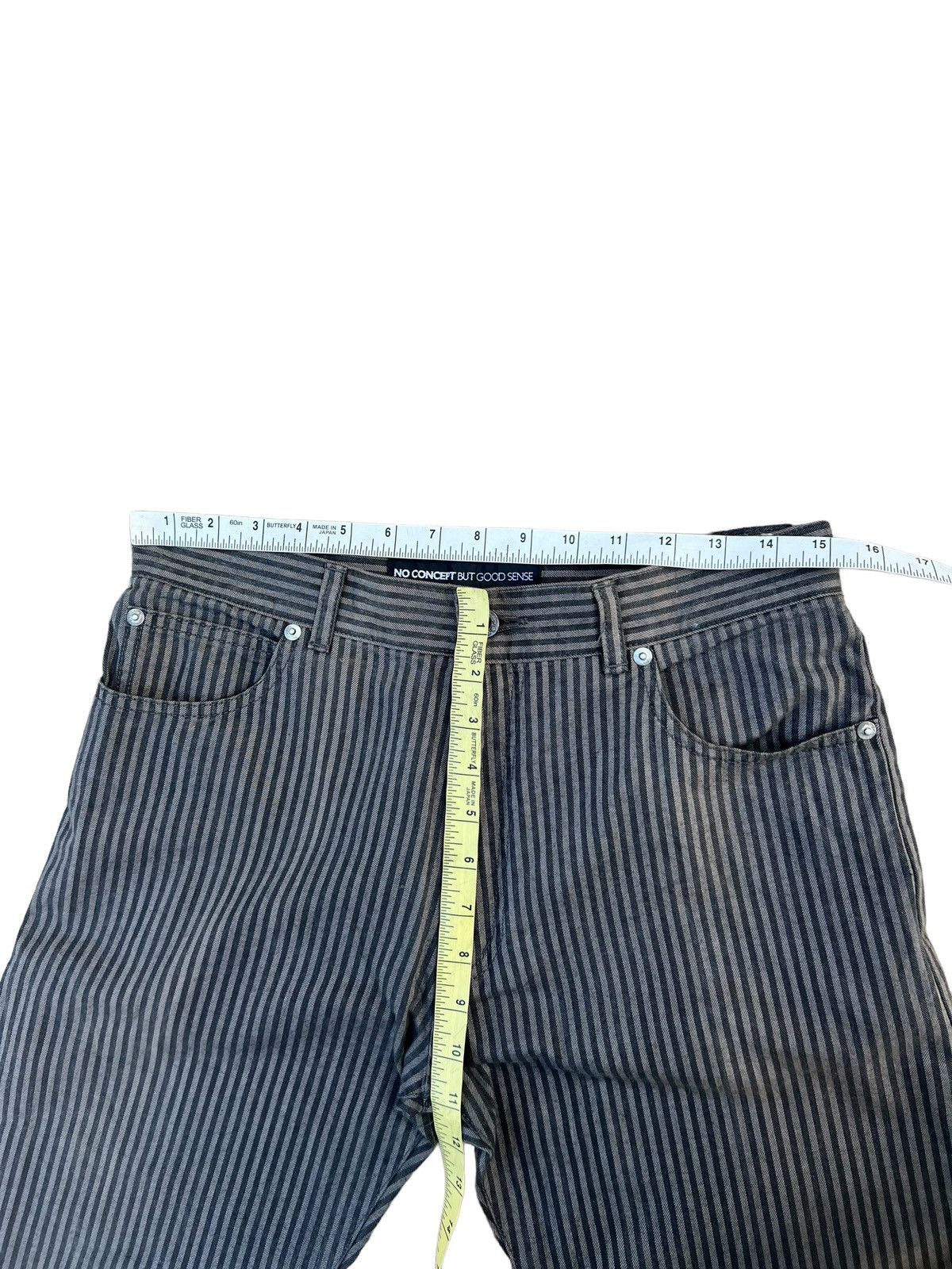 Vintage NO CONCEPT BUT GOOD SENSE Japan Sun Fade Stripe Trouser Pant Size US 30 / EU 46 - 3 Thumbnail