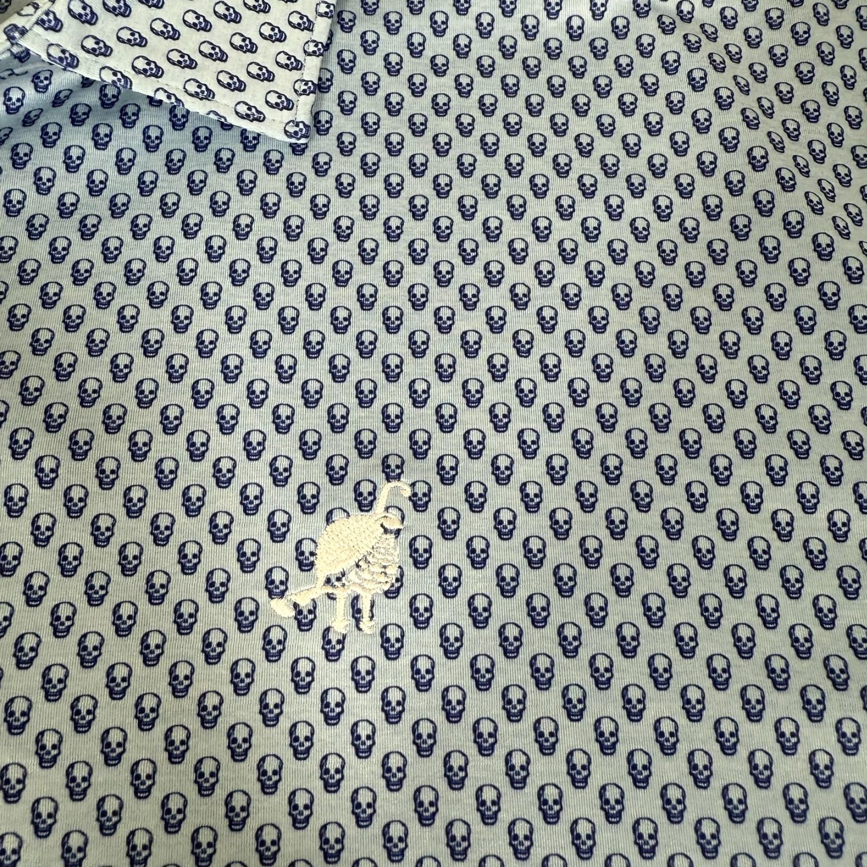 Peter Millar Peter Millar Polo Shirt Men XL Blue Skull Comfort Golf Performance Basic Size US XL / EU 56 / 4 - 3 Thumbnail