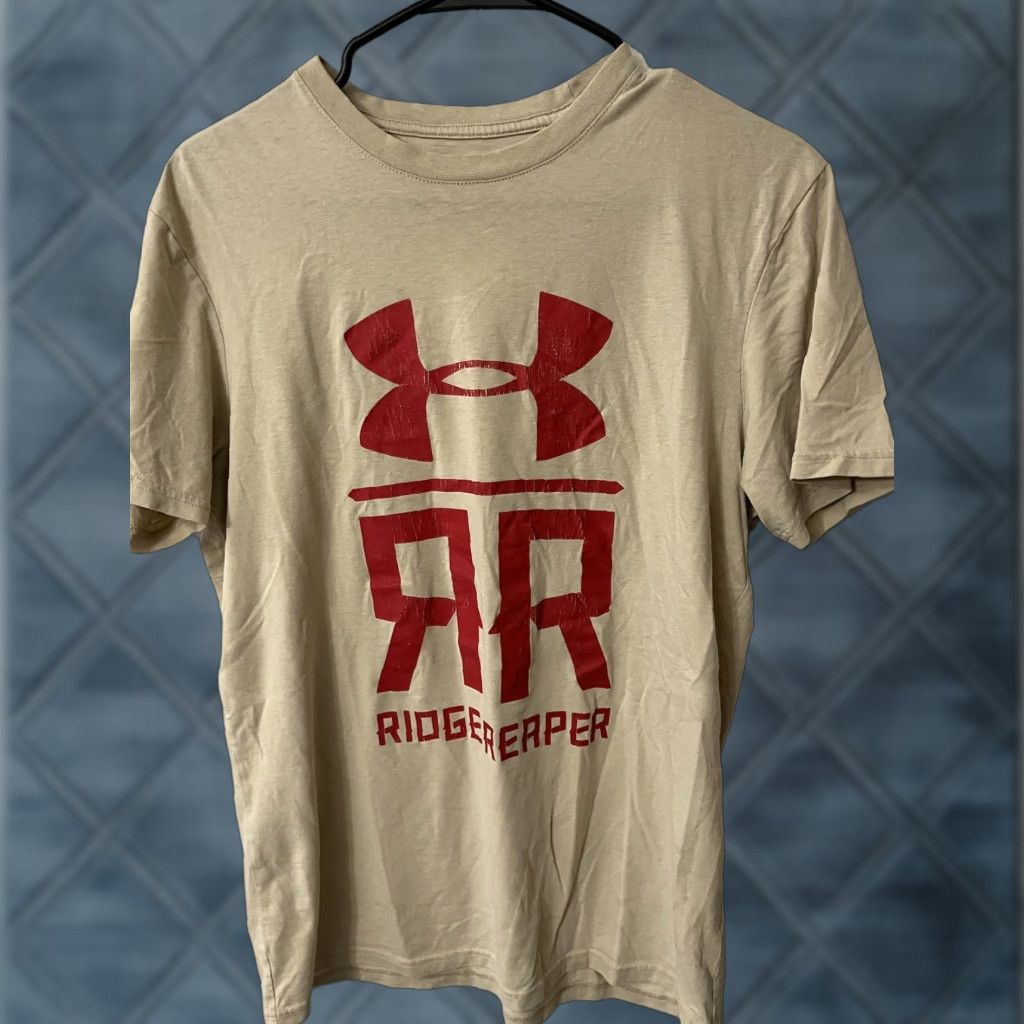 Under Armour Under Armour Men T-Shirt Small Beige Logo HeatGear Ridge Reaper Loose Fit Distre Size US S / EU 44-46 / 1 - 1 Thumbnail